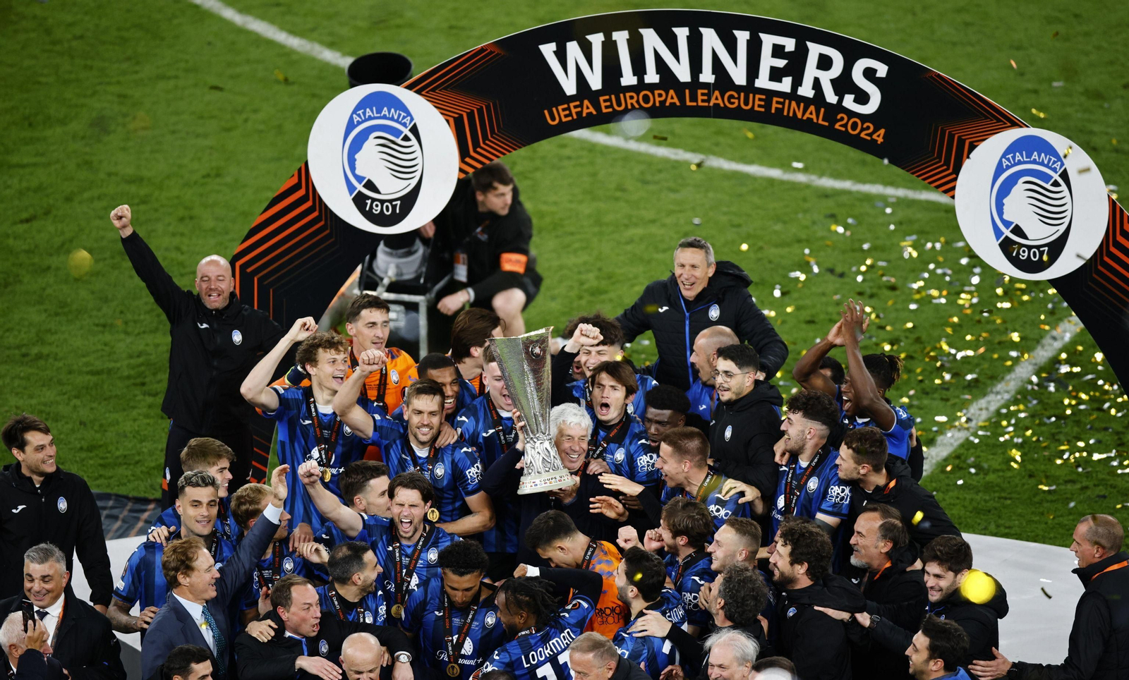 Las mejores fotos del título de la Atalanta en la Liga Europa