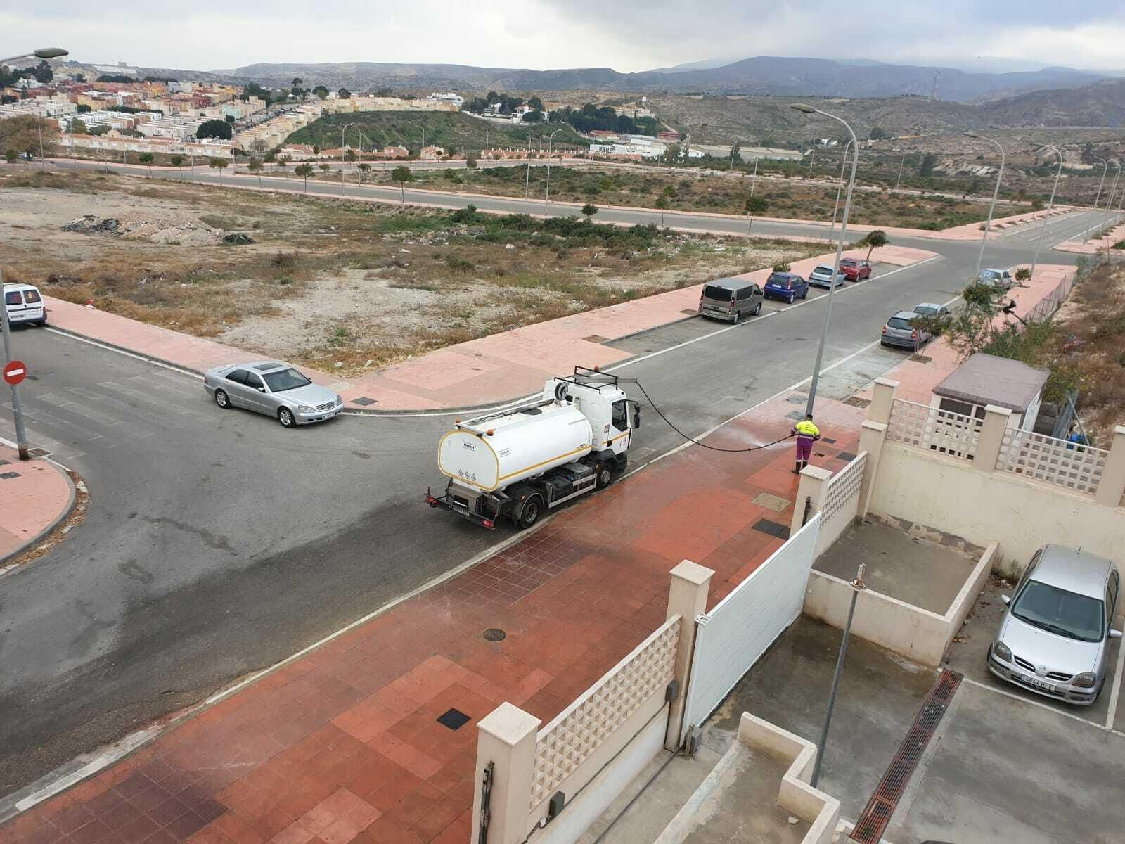 Calles y aceras en Almería