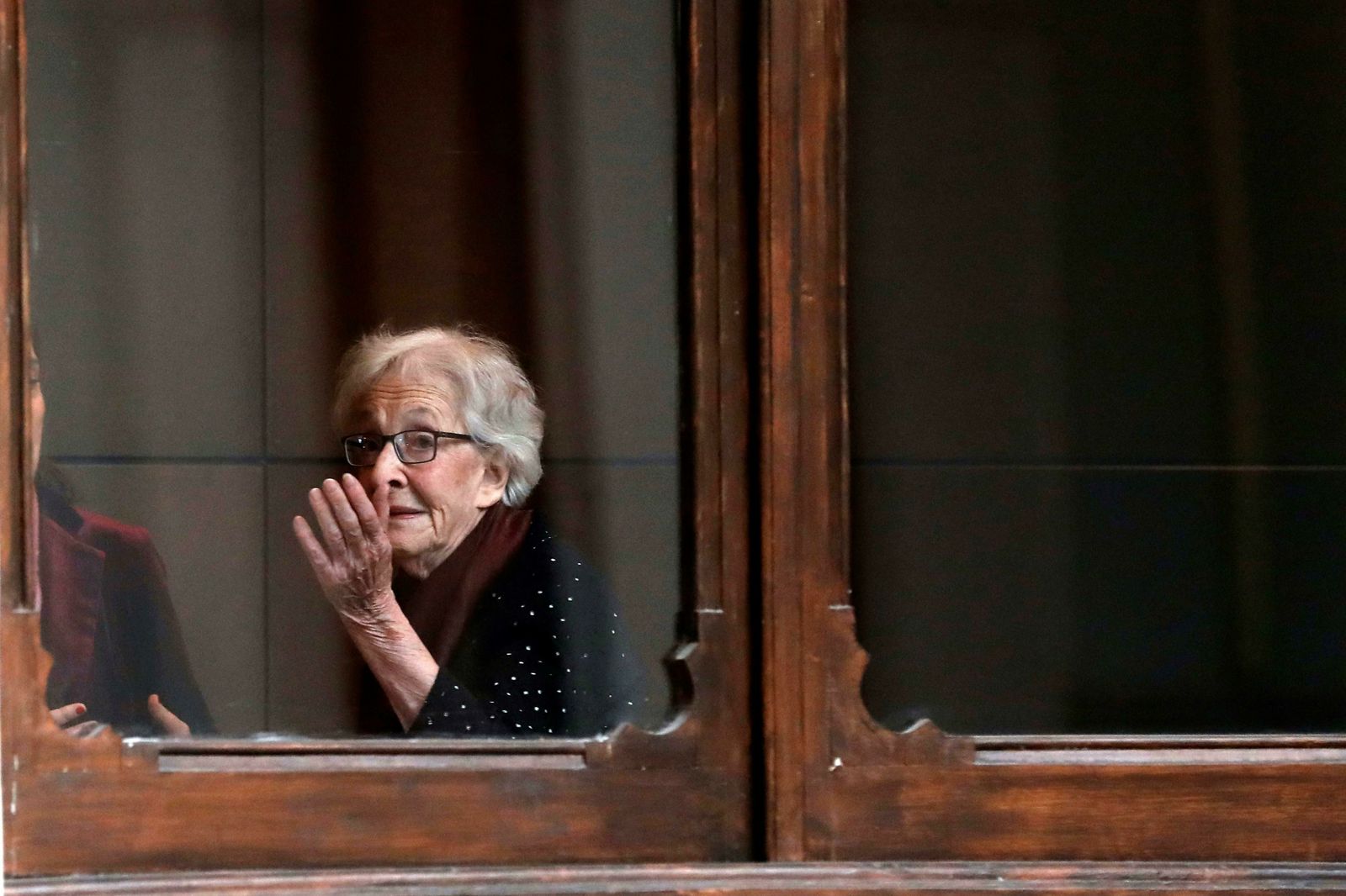 Ida Vitale, ayer en la Biblioteca Nacional.