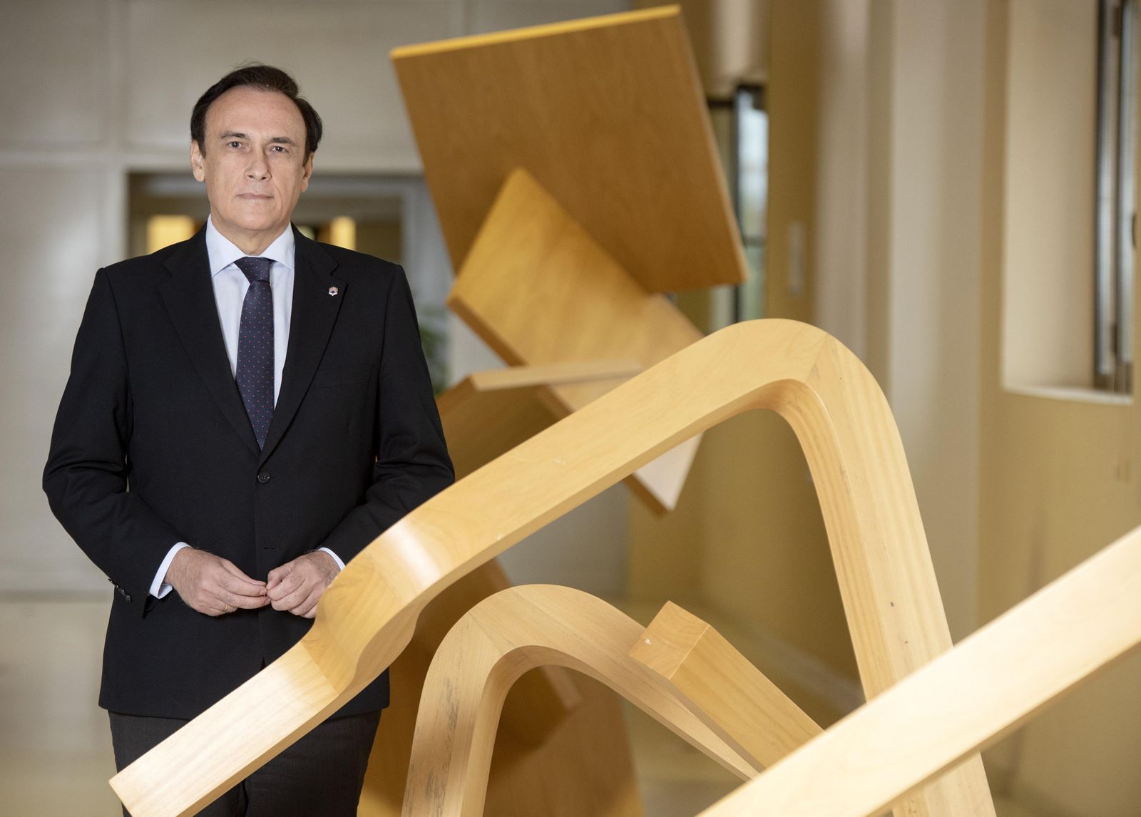 José Carlos Gómez Villamandos, durante un acto de la universidad.