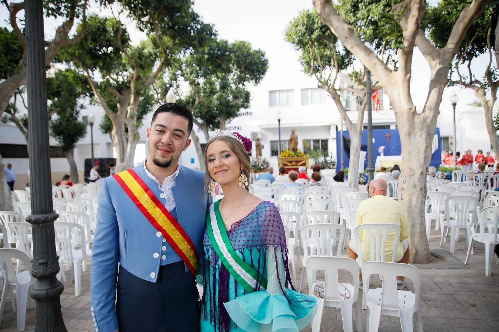 Ofrenda floral y misa durante la última jornada de las fiestas de Campohermoso Ofrenda floral y misa durante la última jornada de las fiestas de Campohermoso