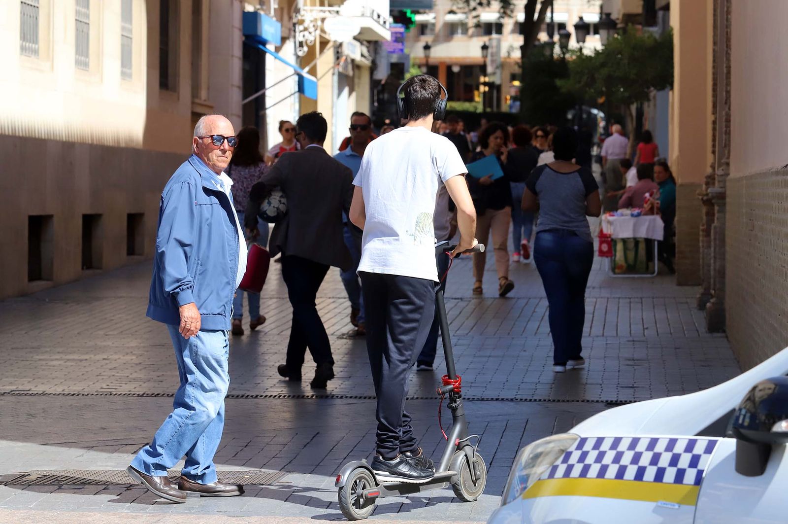 Patinetes eléctricos en Huelva, en una imagen de archivo.