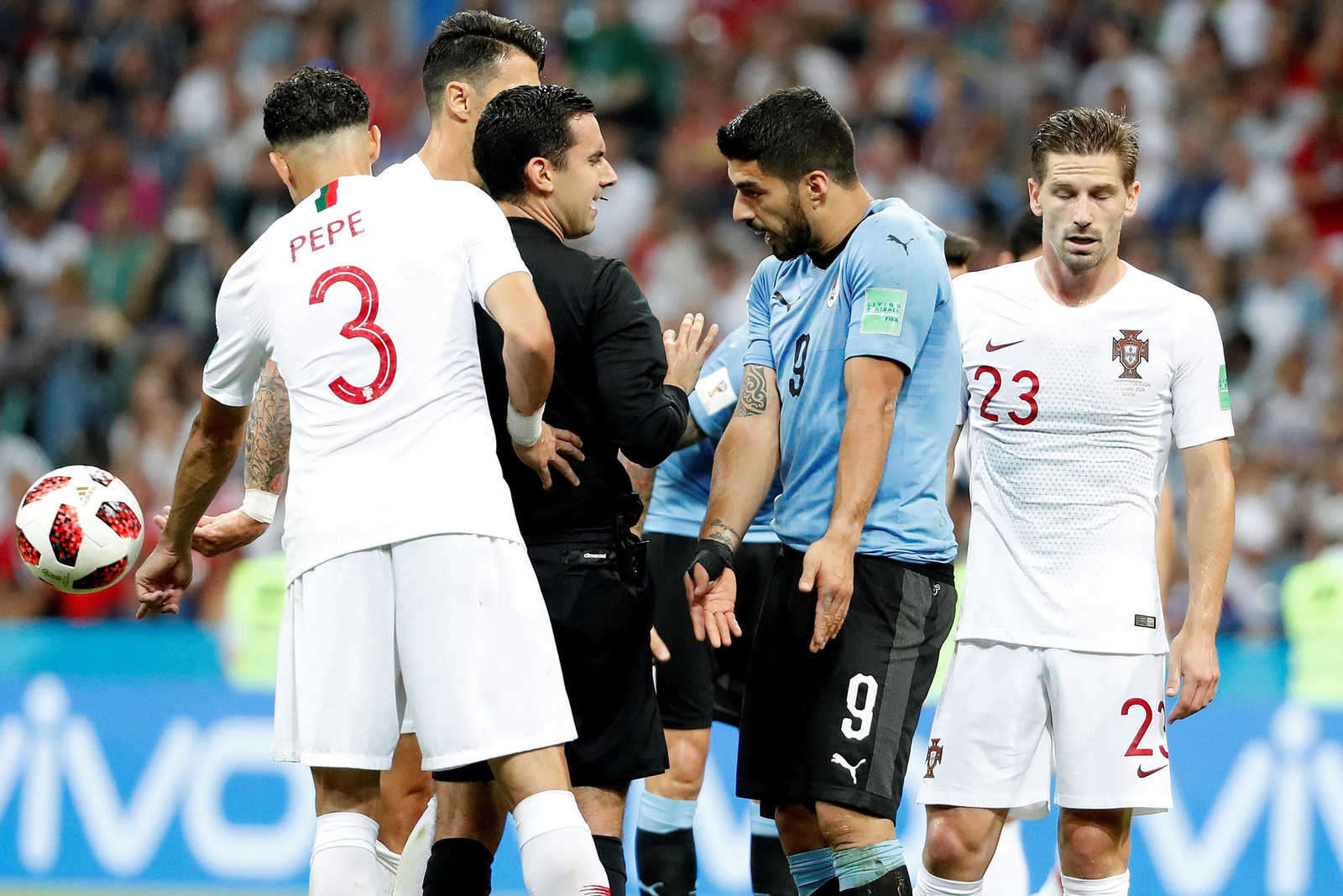 Las imágenes del Uruguay-Portugal