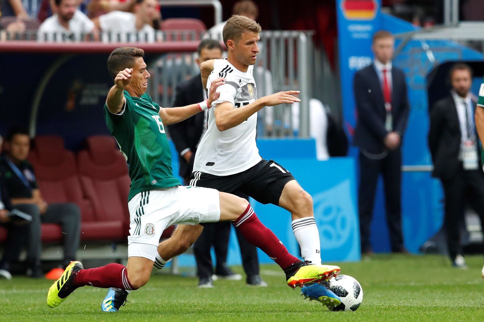 Las imágenes del Alemania-México