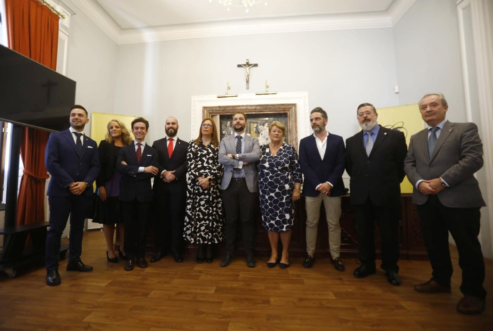 Foto de familia de los pregoneros y cartelistas de la Semana Santa 2023. Foto de familia de los pregoneros y cartelistas de la Semana Santa 2023.