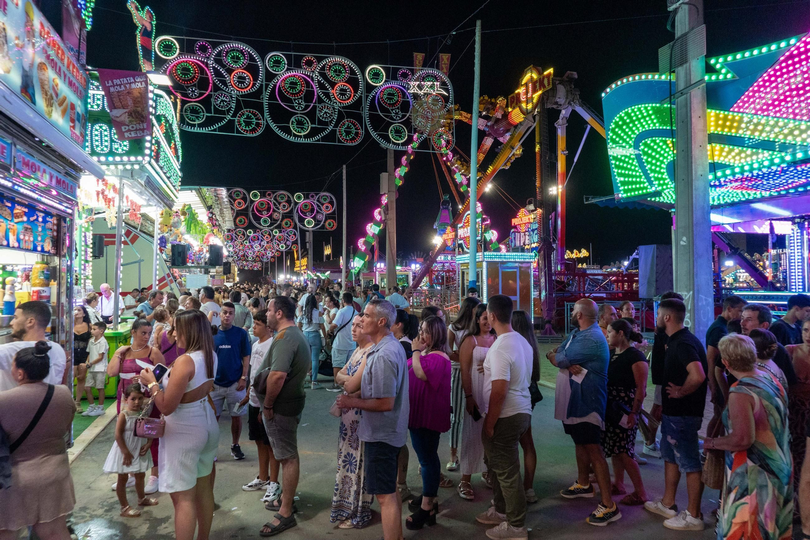 Colombinas 2025: Imágenes del ambiente el viernes 1 de agosto en las Fiestas Colombinas