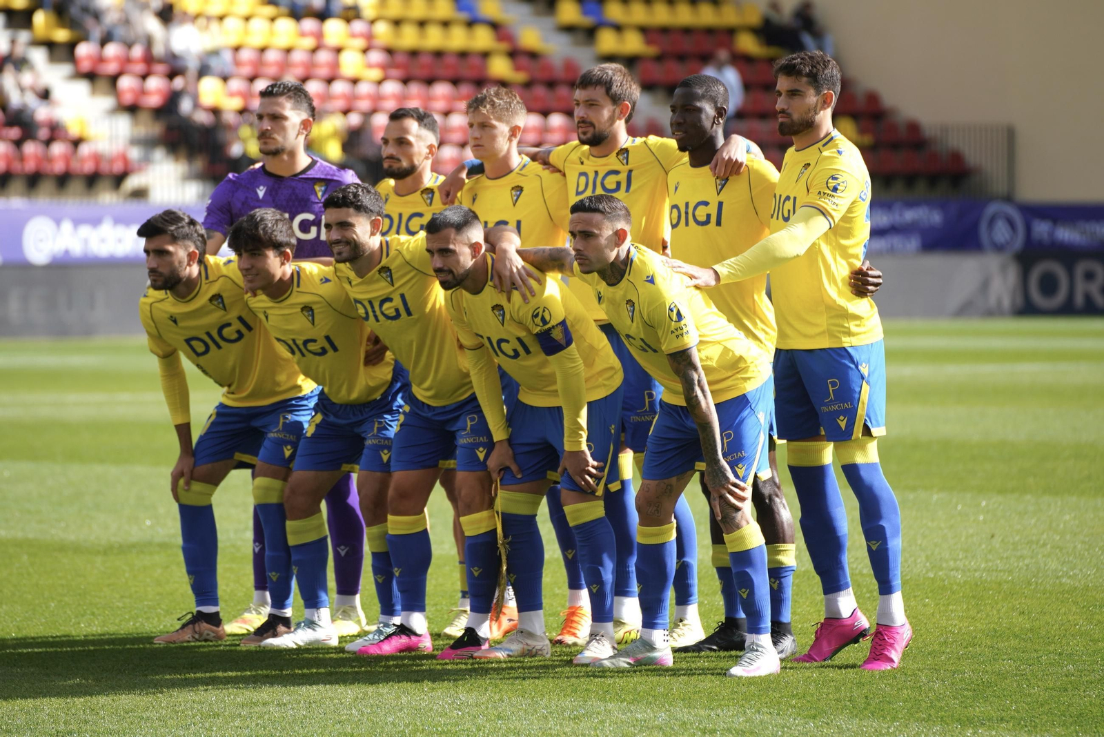 Once inicial del Cádiz en Andorra.