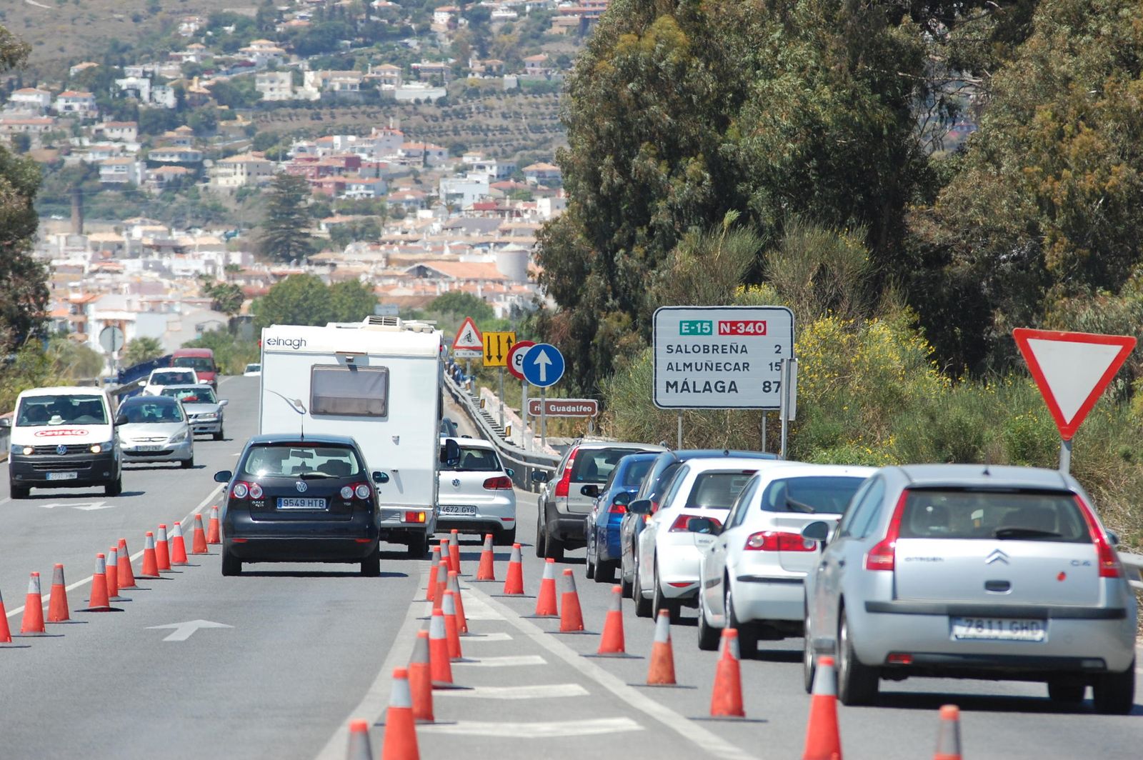 Los conos en el tramo de Salobreña, un recuerdo.