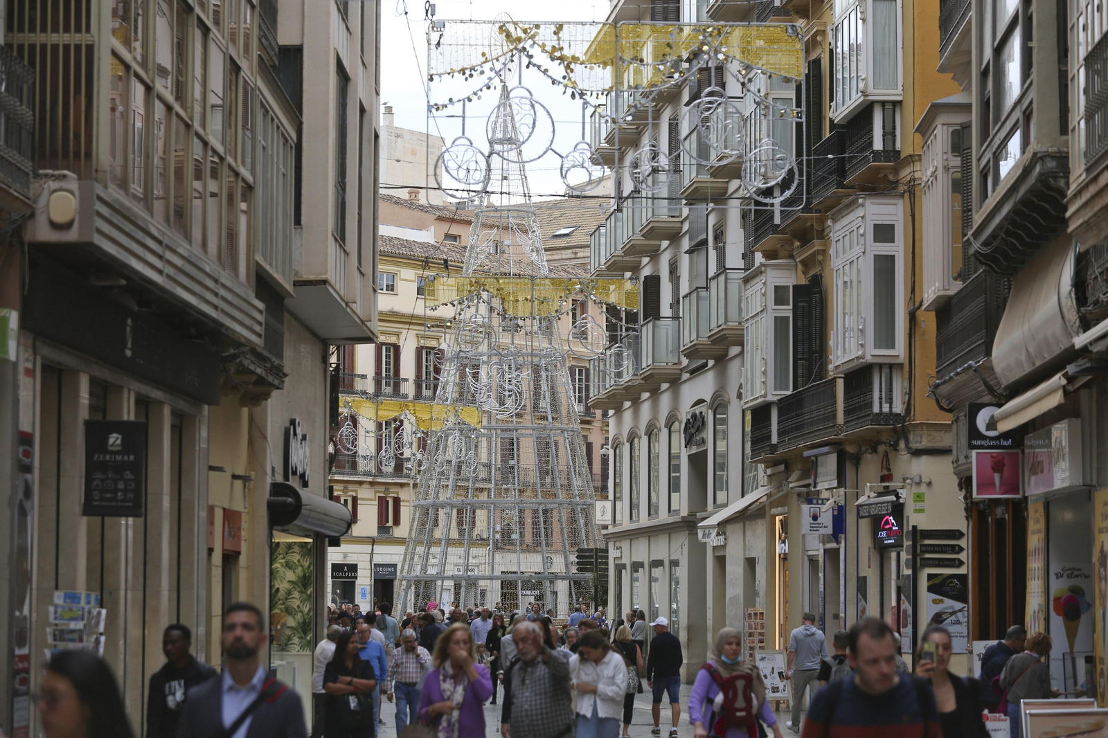 El centro de la ciudad de Málaga. El centro de la ciudad de Málaga.