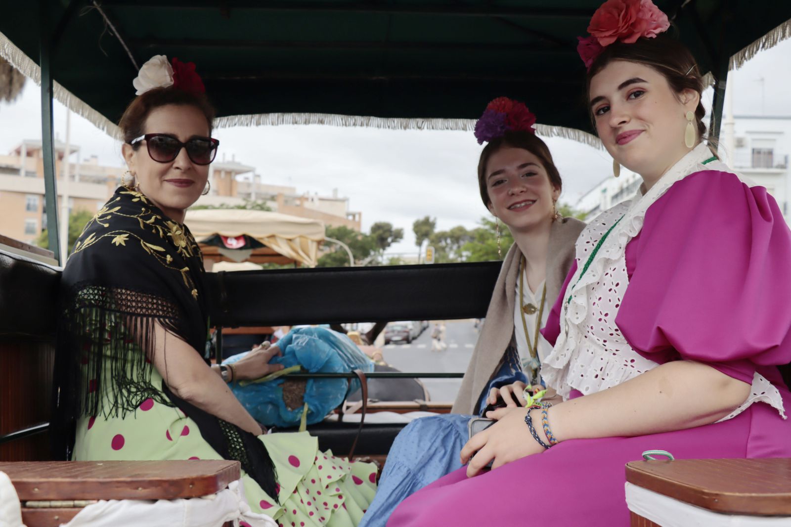 Imágenes de los carros de la Hermandad del Rocío de Huelva