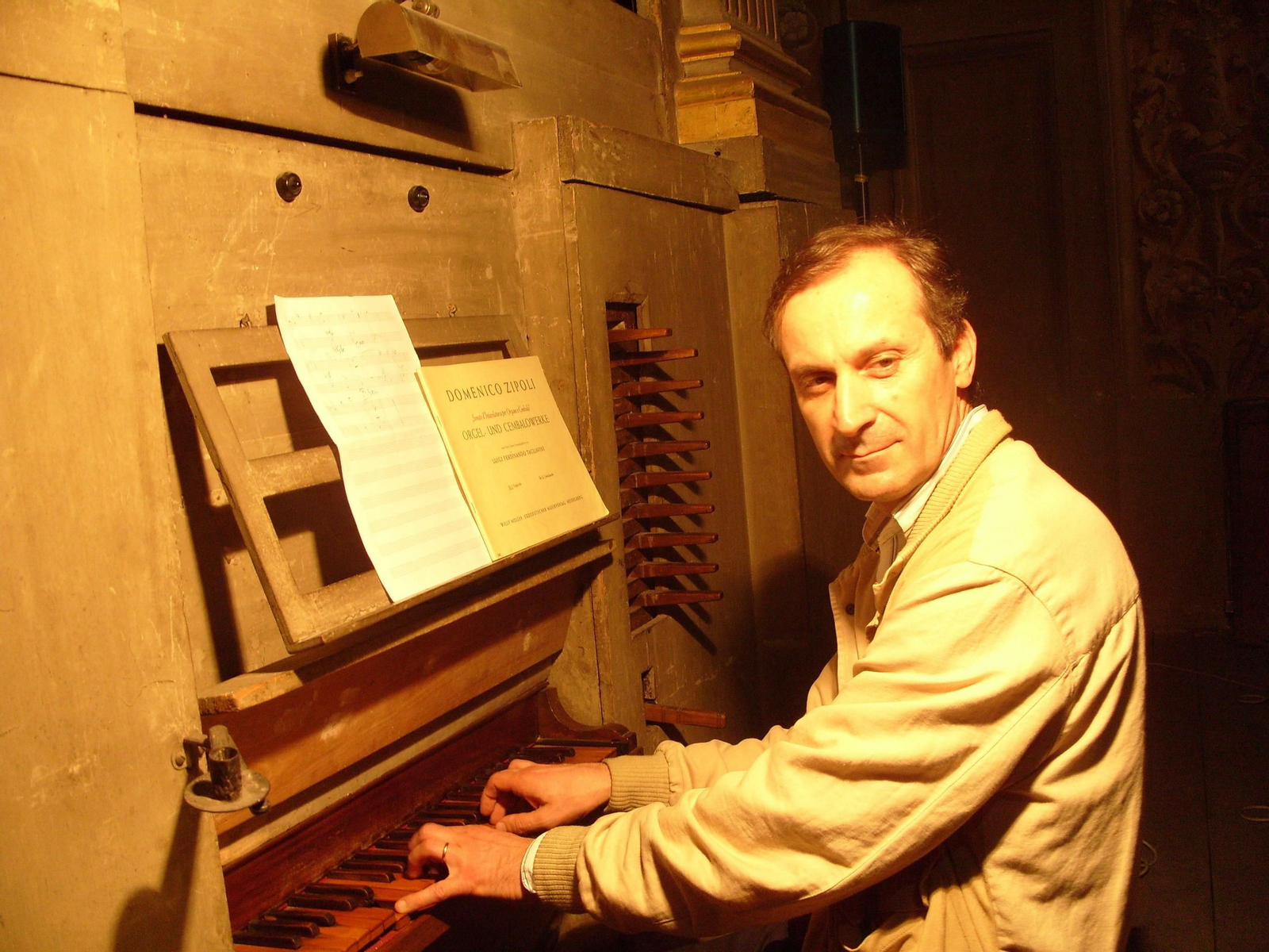 El organista, compositor y profesor italiano Fausto Caporali.