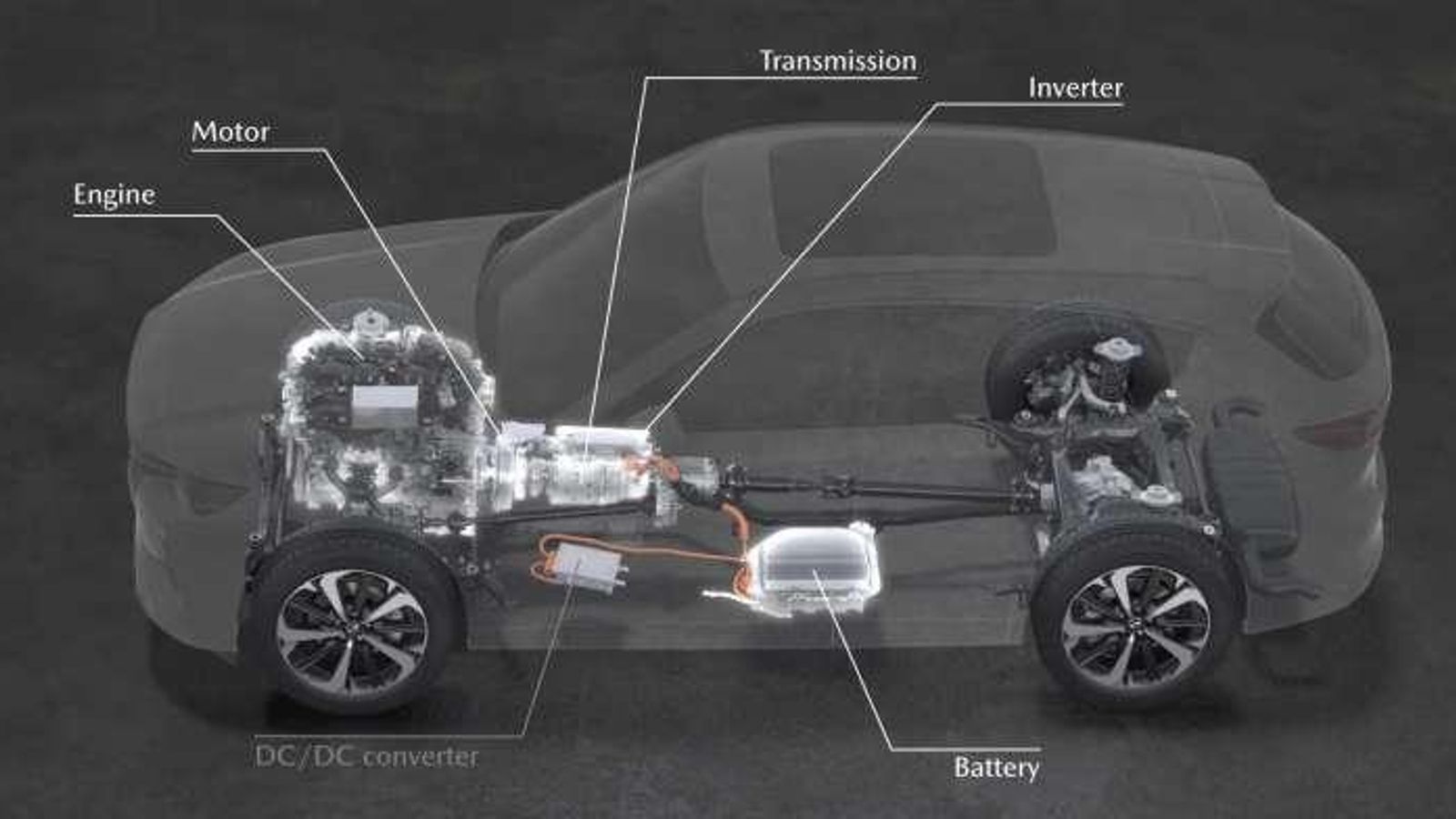 El híbrido enchufable recurre a un motor de combustión grande y que está situado longitudinalmente en la nueva plataforma grande de Mazda.