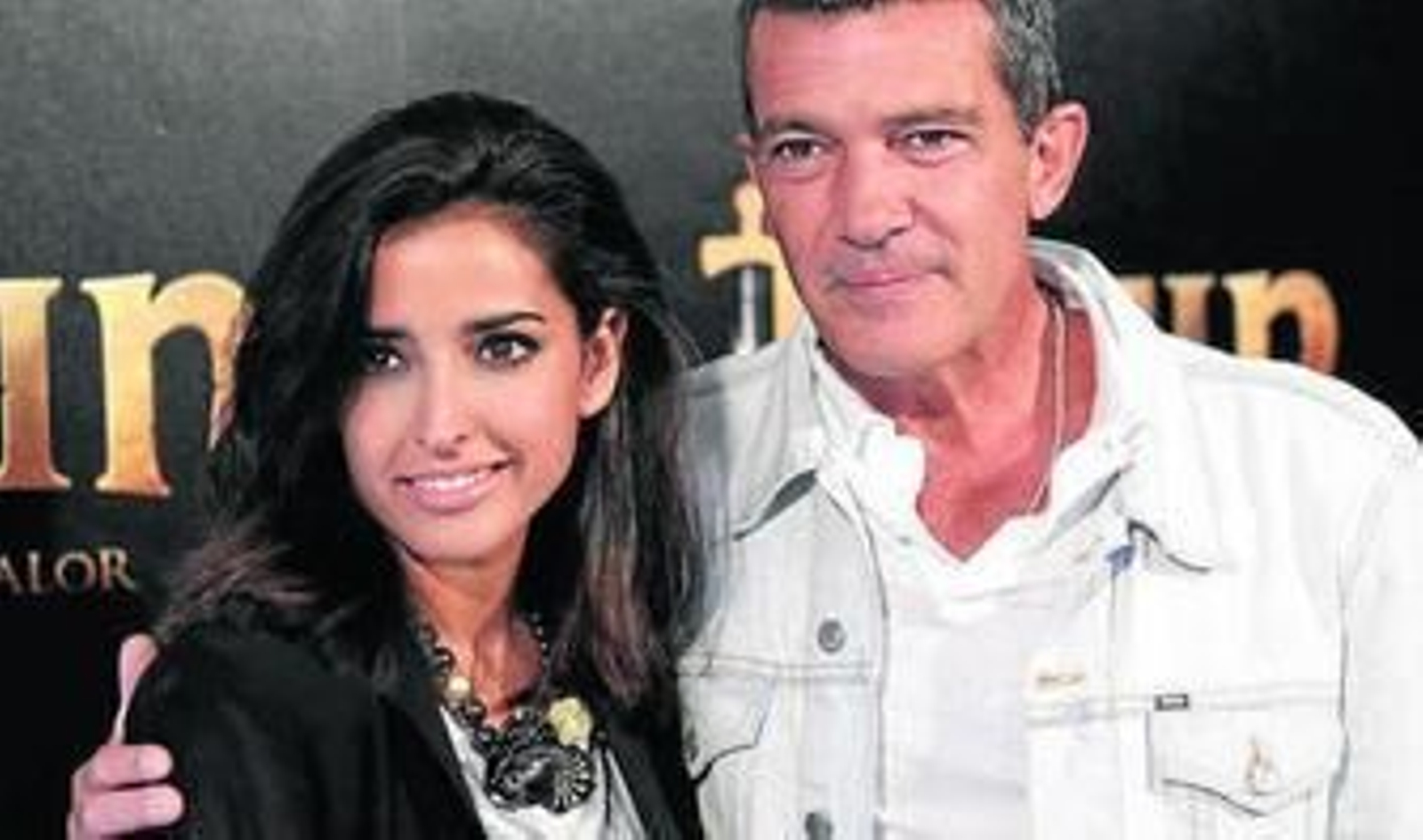 Inma Cuesta y Antonio Banderas, tras la rueda de prensa en Madrid.