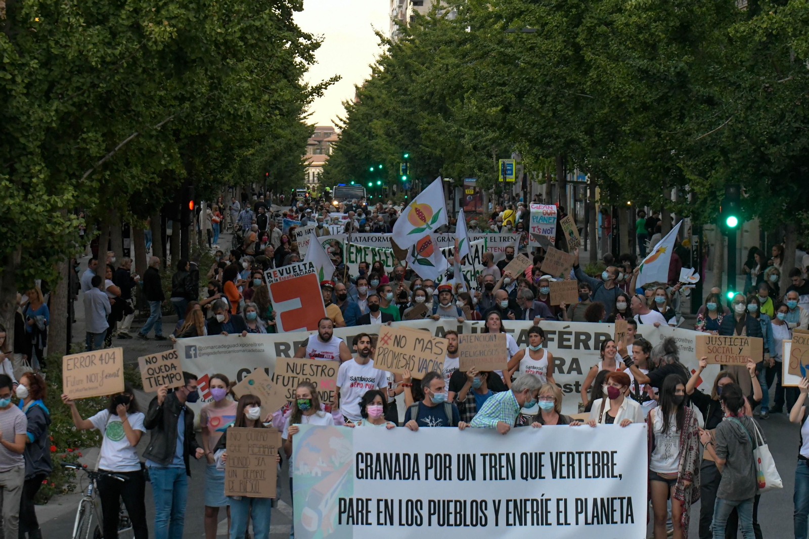 Granada vuelve a las movilizaciones para reclamar un ferrocarril digno Granada vuelve a las movilizaciones para reclamar un ferrocarril digno