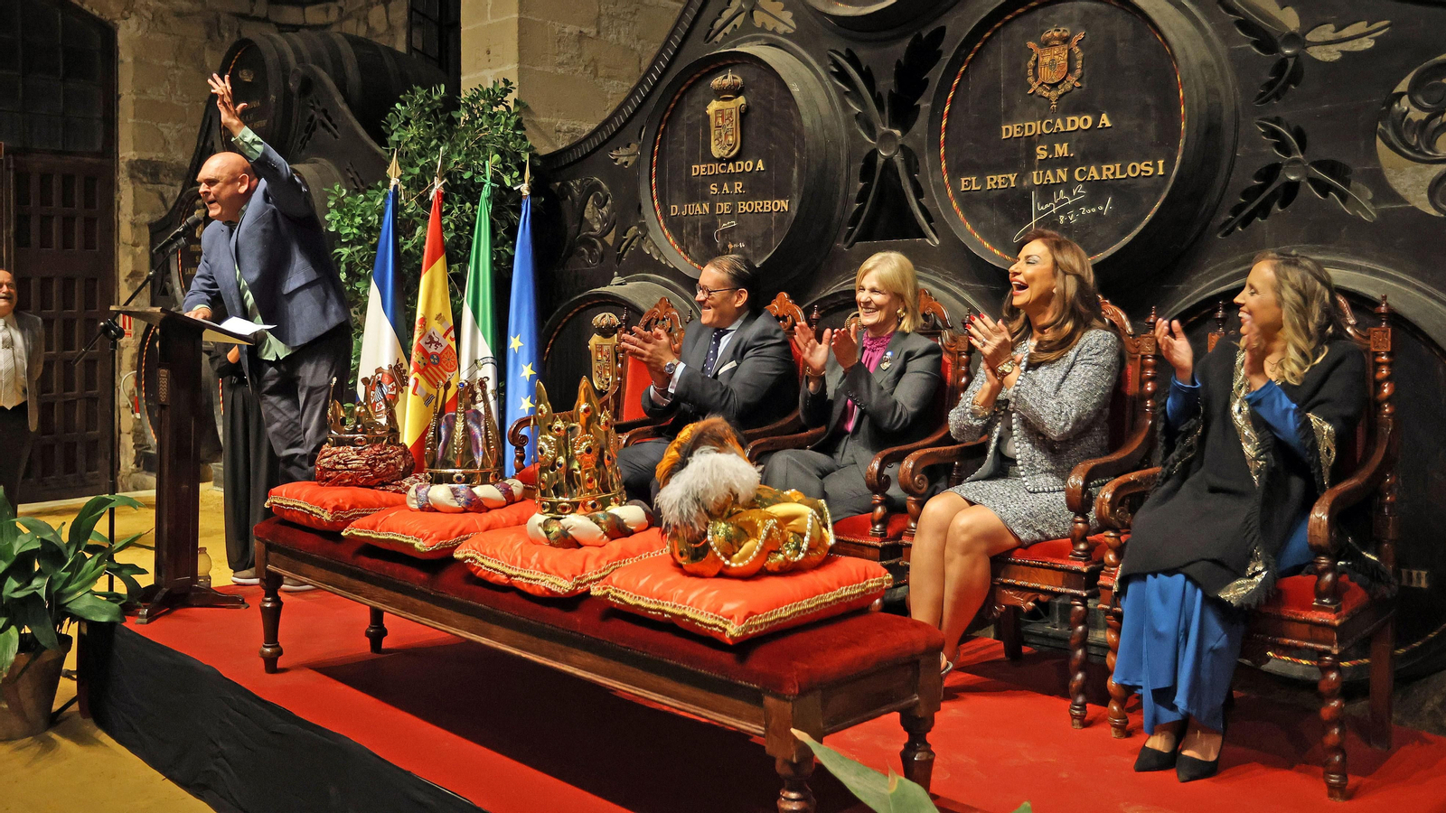 Presentación de los Reyes Magos 2024 de Jerez en Bodegas González Byass