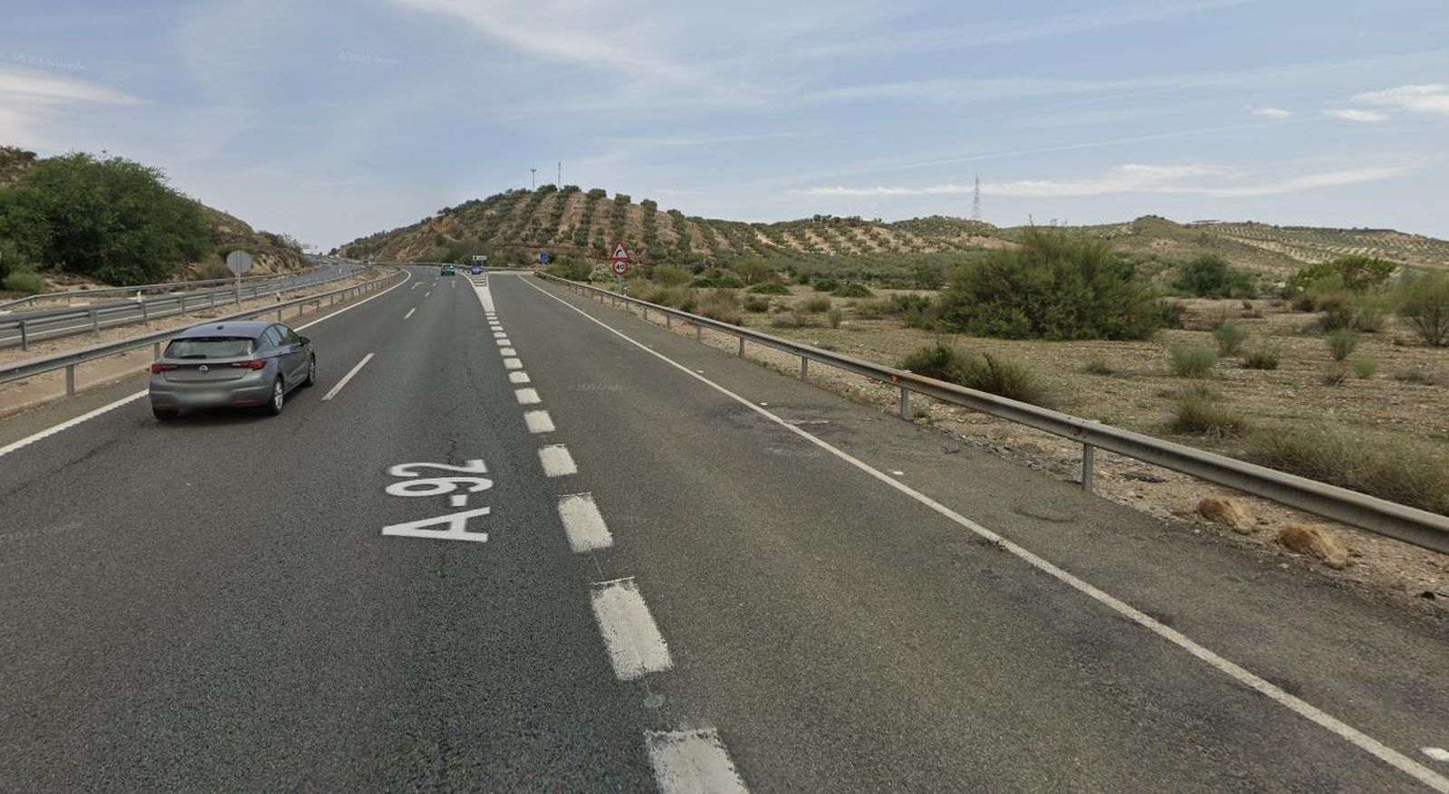 Salida de la A-92 de Granada donde sucedió el accidente