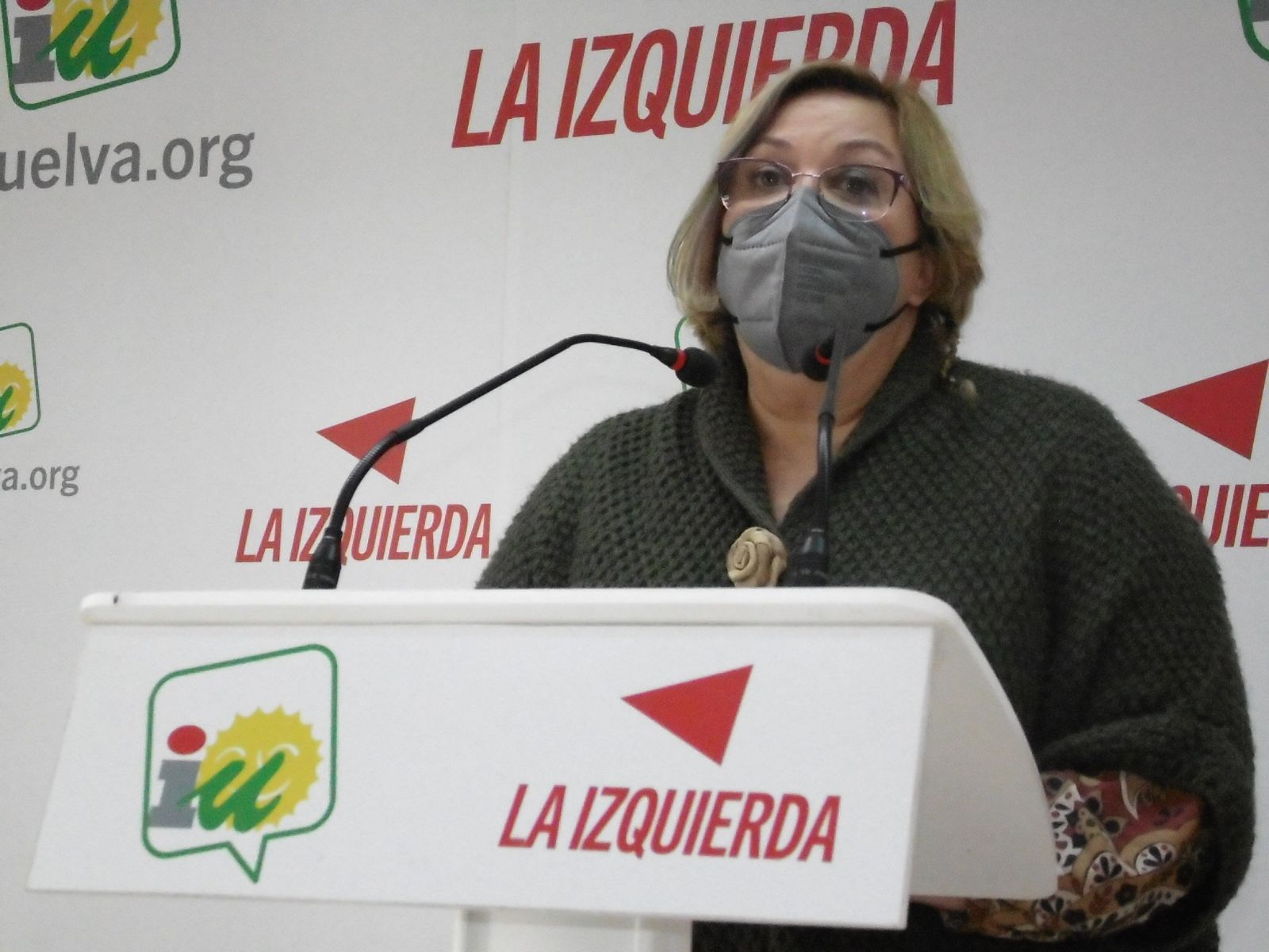 Mónica Rossi, en una conferencia de prensa.