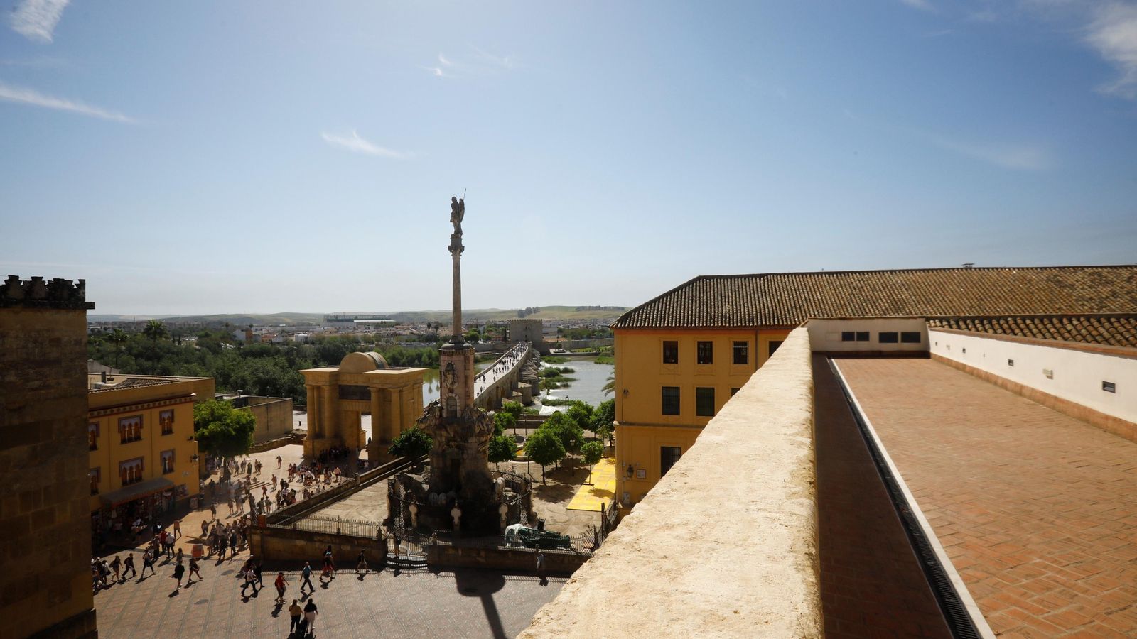 Vistas desde la parte superior del Palacio Episcopal. Vistas desde la parte superior del Palacio Episcopal.