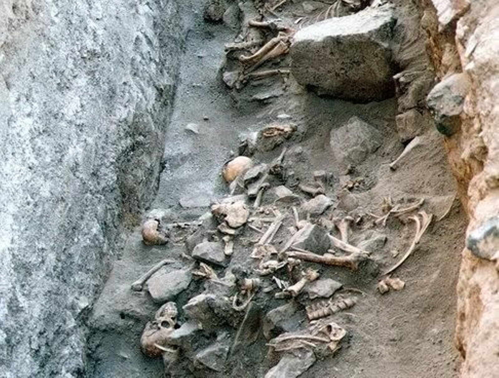 Imagen de los restos de la Batalla del Guadalete aparecidos en los Llanos de Caulina, en el término municipal de Jerez