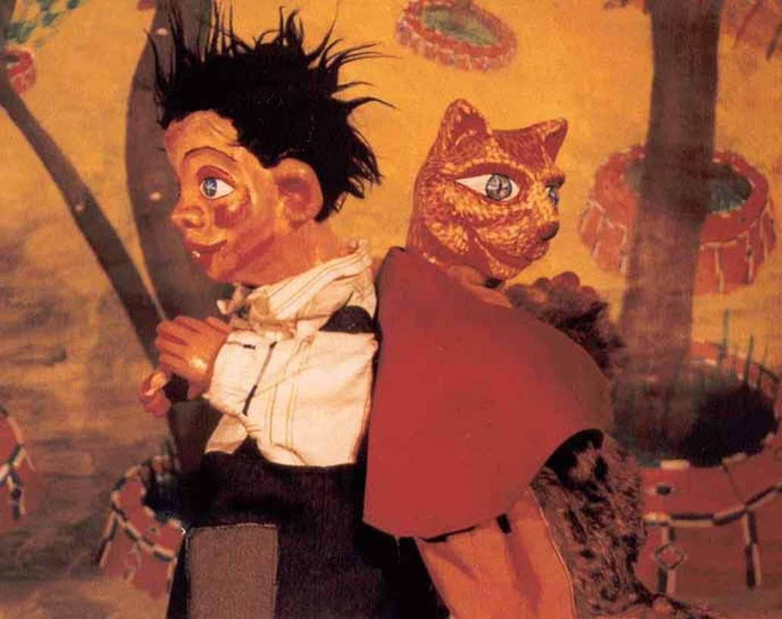 Una imagen de la representación de la obra de teatro 'El gato con botas' de la Gotera de la Azotea