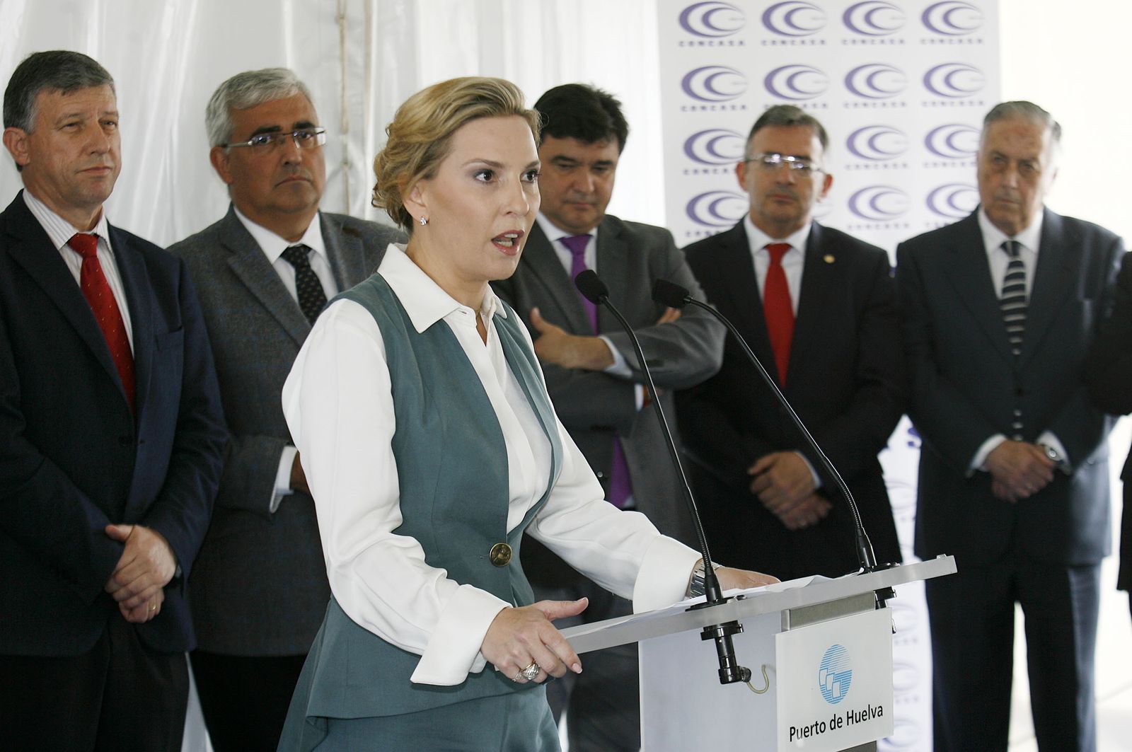 Diana Domecq, durante la celebración de un acto público.