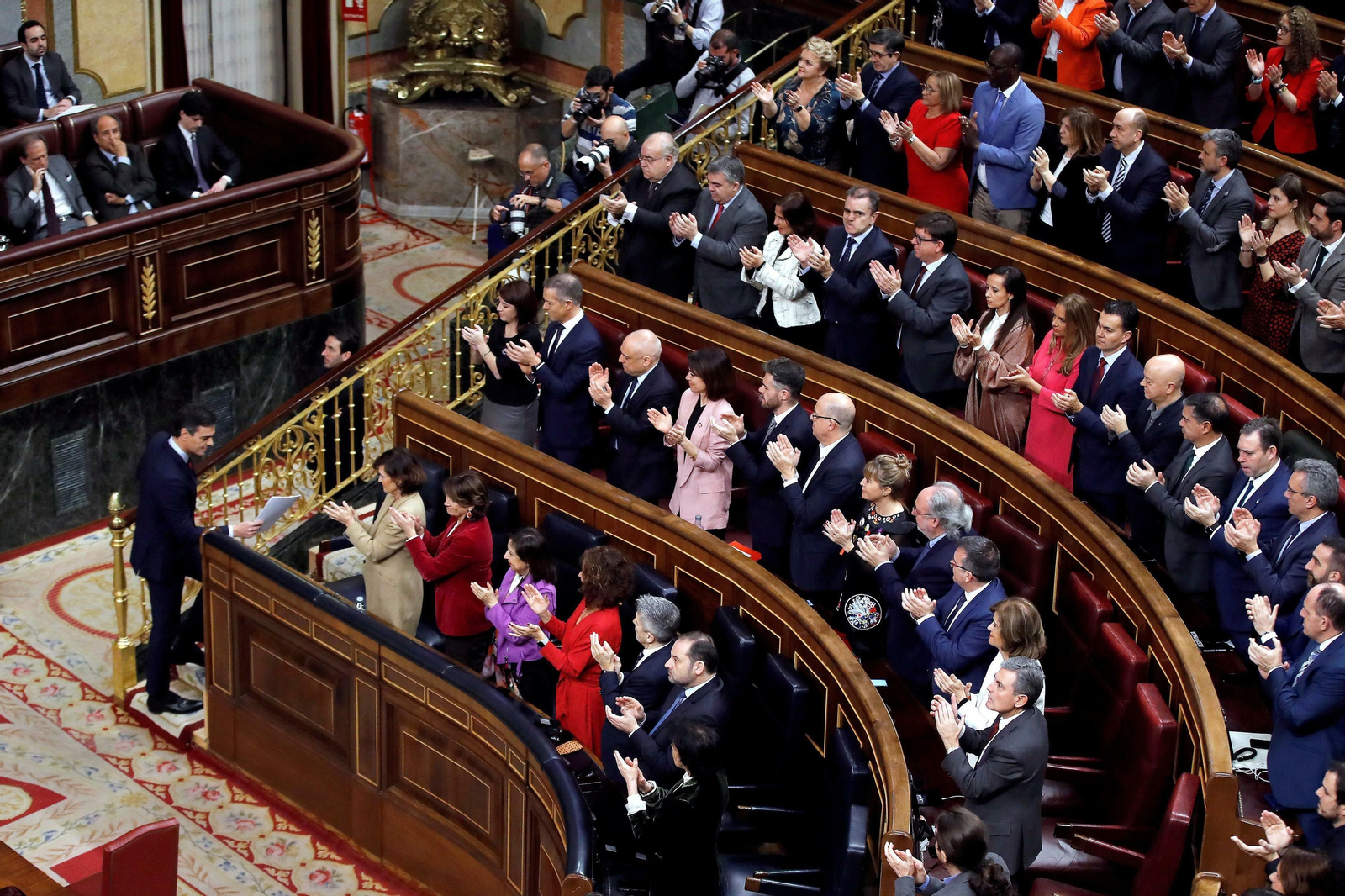 Las imágenes de la investidura de Pedro Sánchez