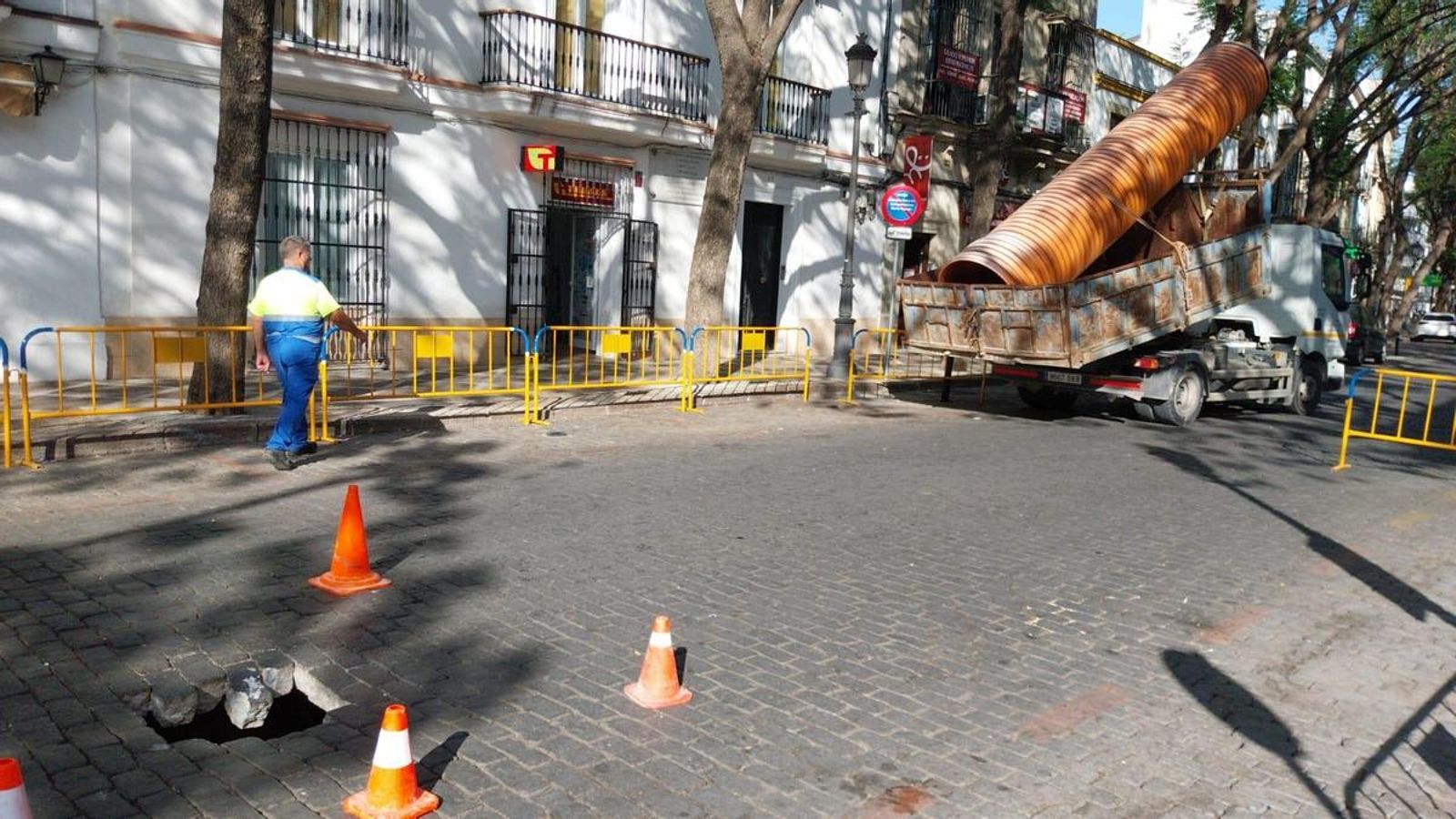 Trabajos en la Porvera.