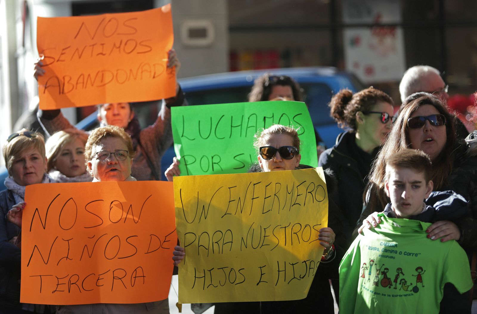 Una protesta del Virgen de la Esperanza.