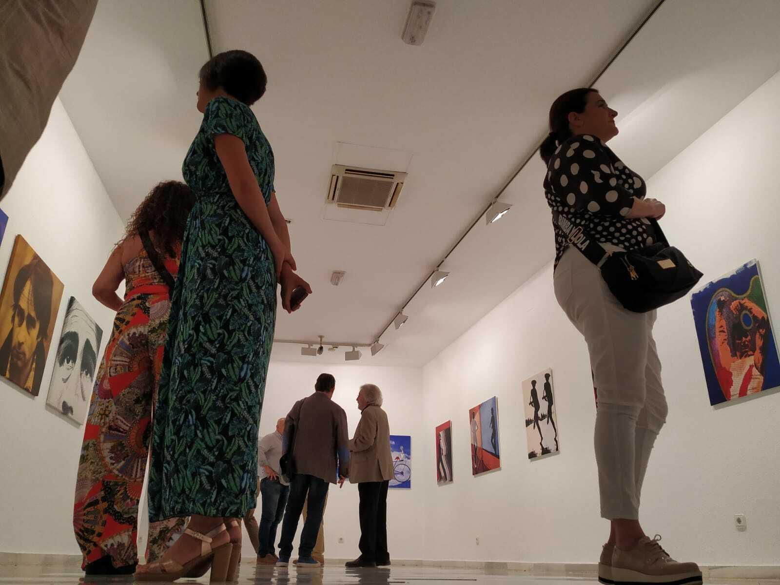 Algunas de las obras de Antoni Miró dedicadas a Antonio Gades en el Vázquez Díaz de Nerva.