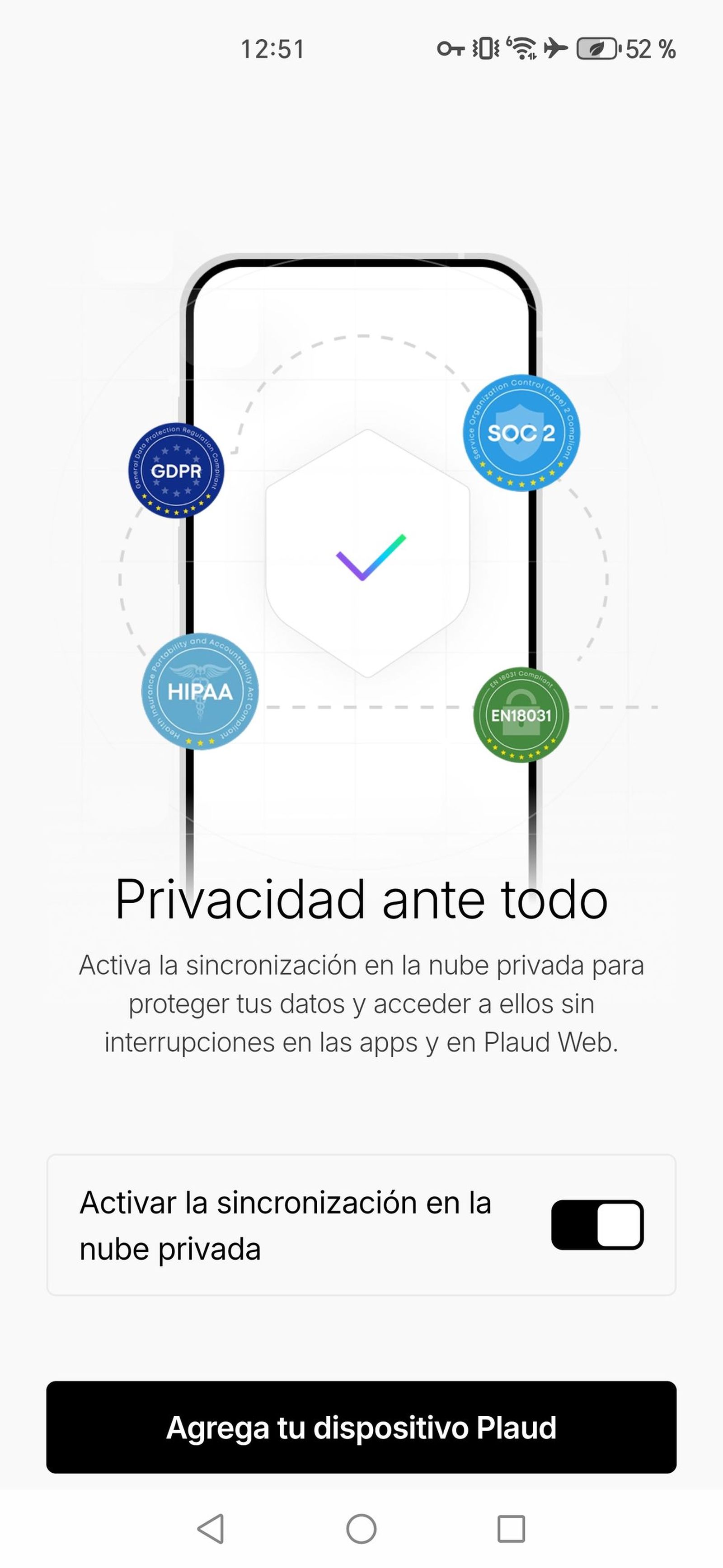 Aplicación de Plaud