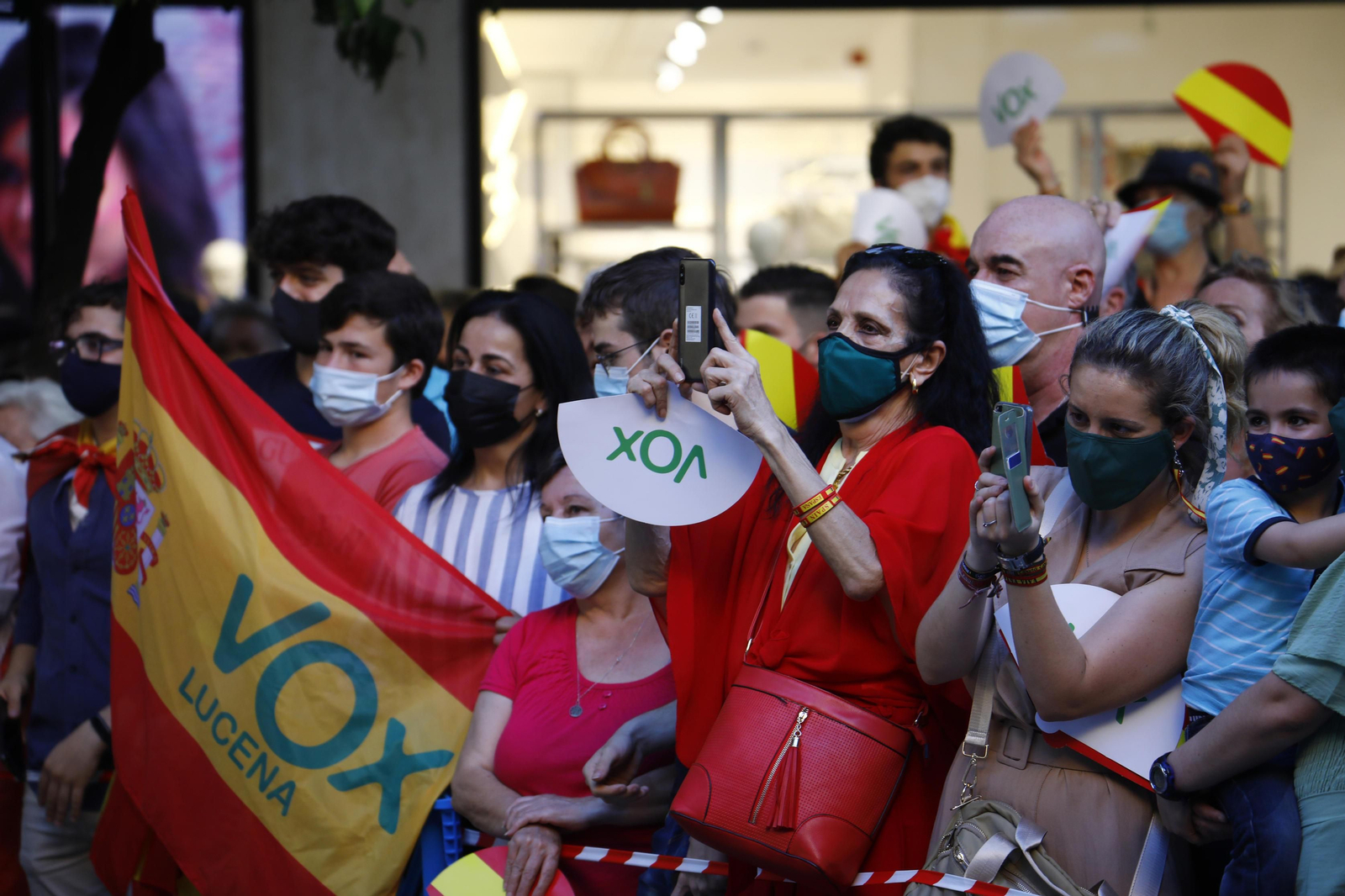 Las fotografías del mitin de Santiago Abascal, presidente de Vox, en Córdoba