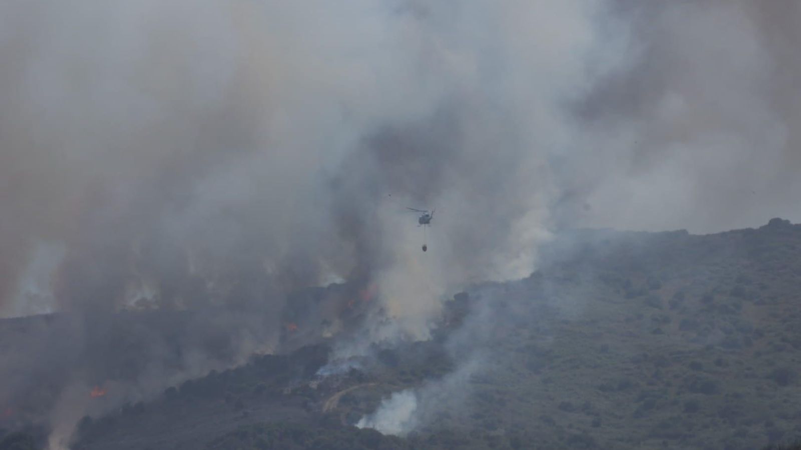 Incendio en Algeciras. Incendio en Algeciras.