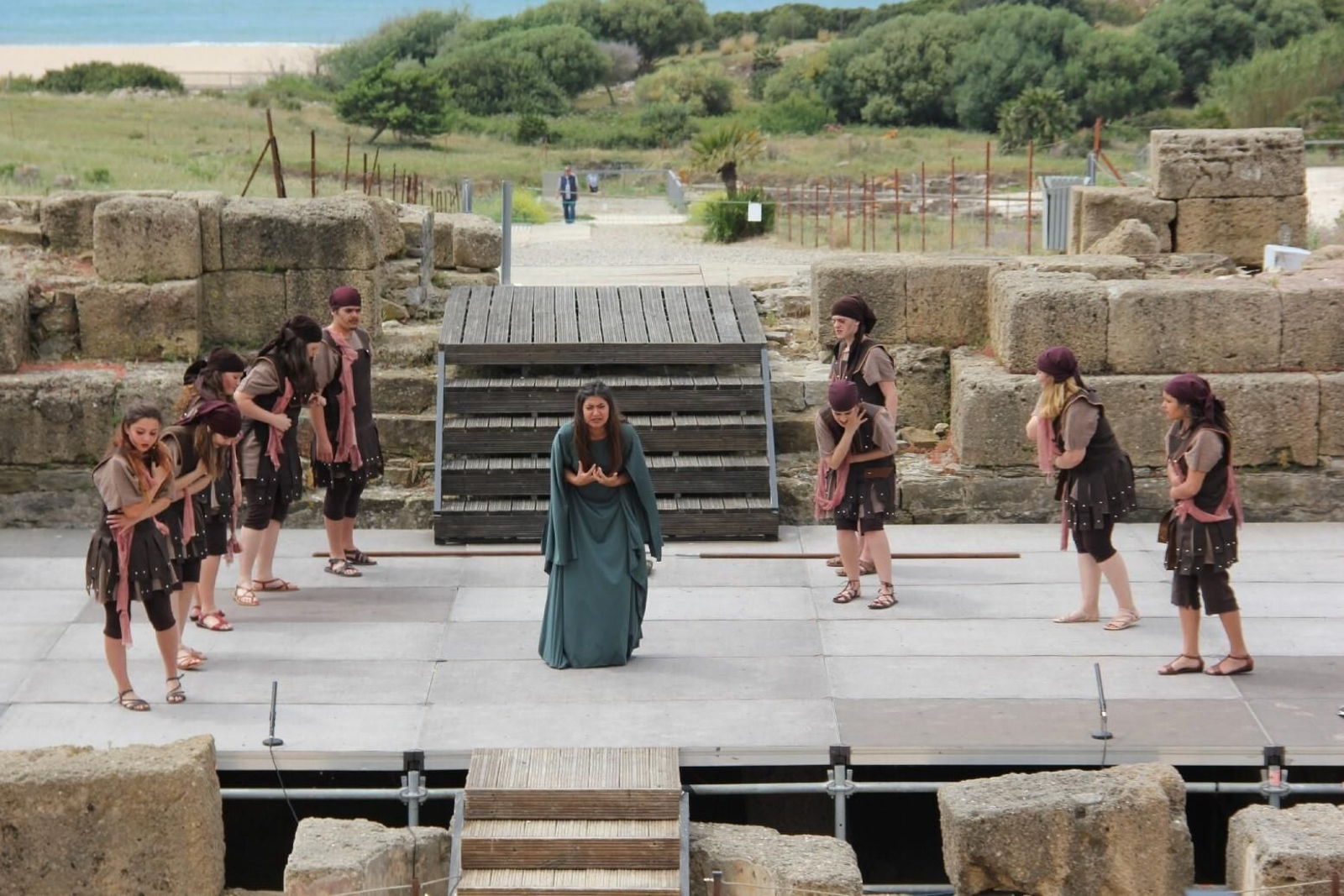 Una representación teatral en Baelo Claudia.