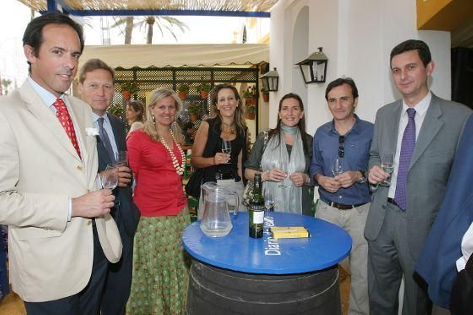 José Argudo, de González Byass, Jorge y Belén Toscano, Maribel Padilla, Mónica Buñuel, Raúl Zarzuela y Miguel Berraquero.

Foto: Vanesa Lobo