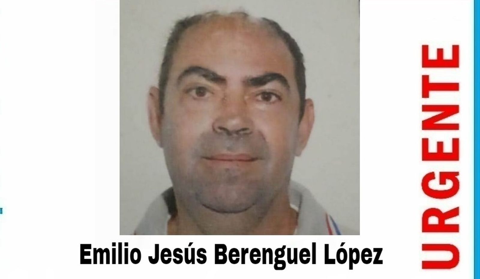 Imagen de la persona desaparecida en San Agustín, El Ejido.