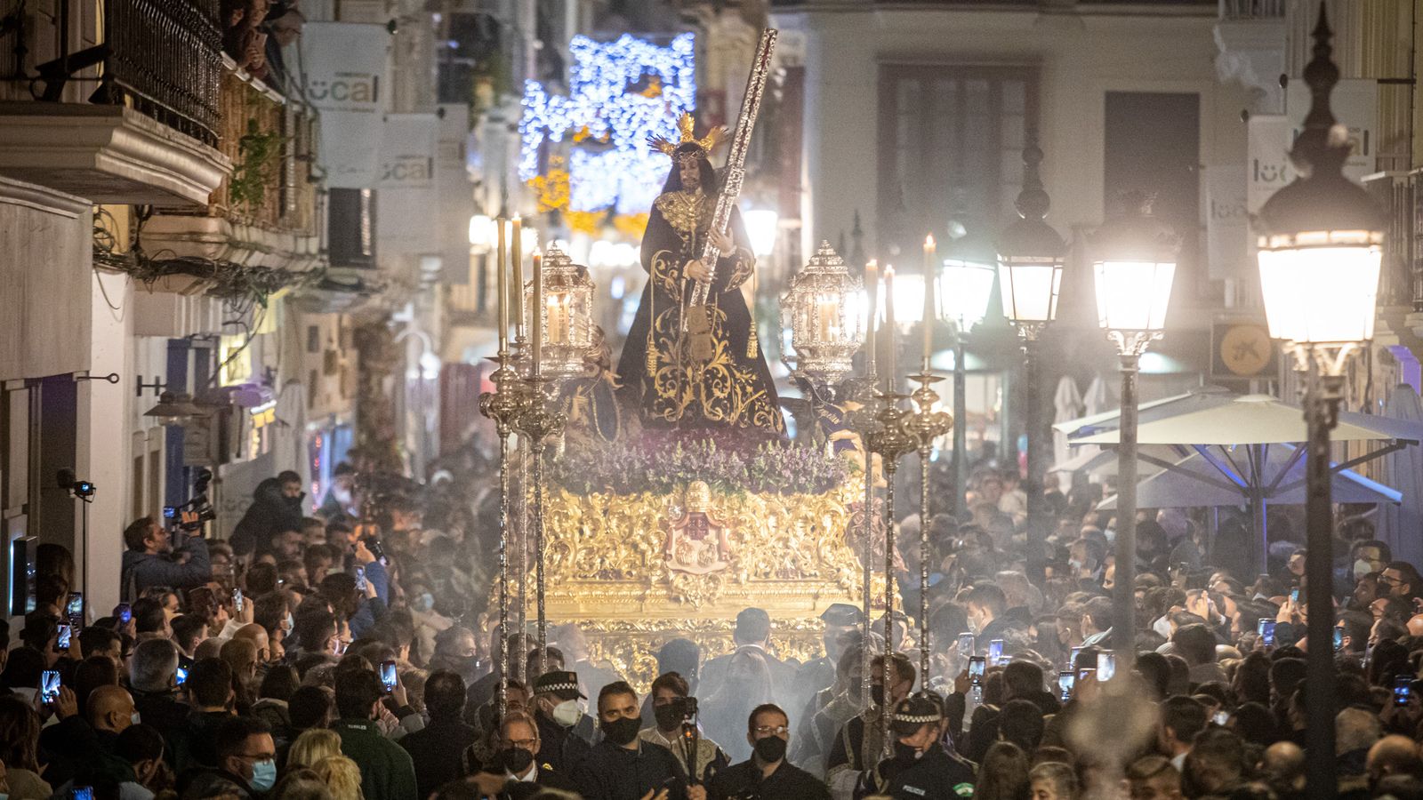 Histórica procesión con la Patrona y el Nazareno en la festividad de la Inmaculada