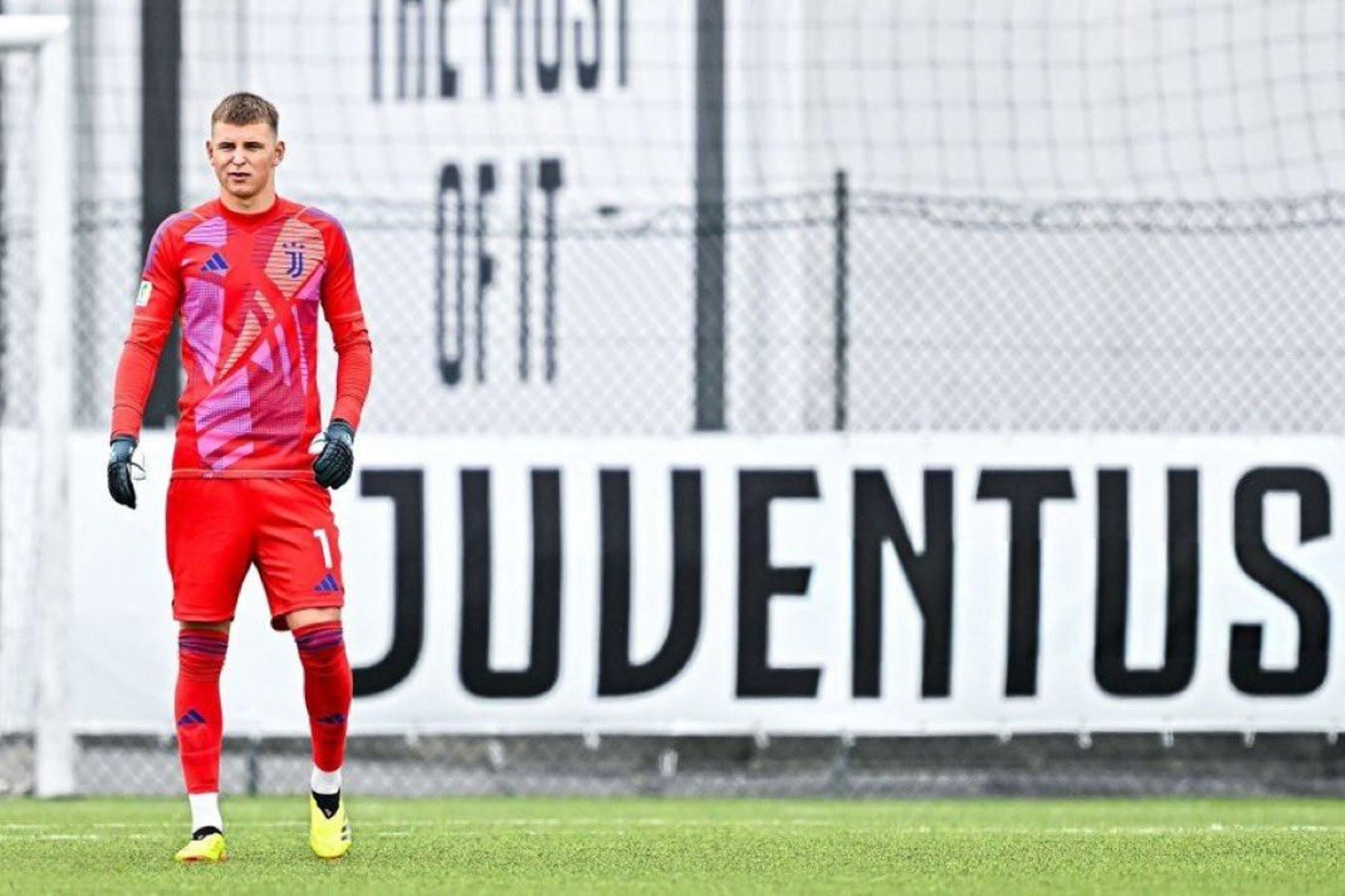 Radoslaw Zelezny durante un entrenamiento con la Juventus