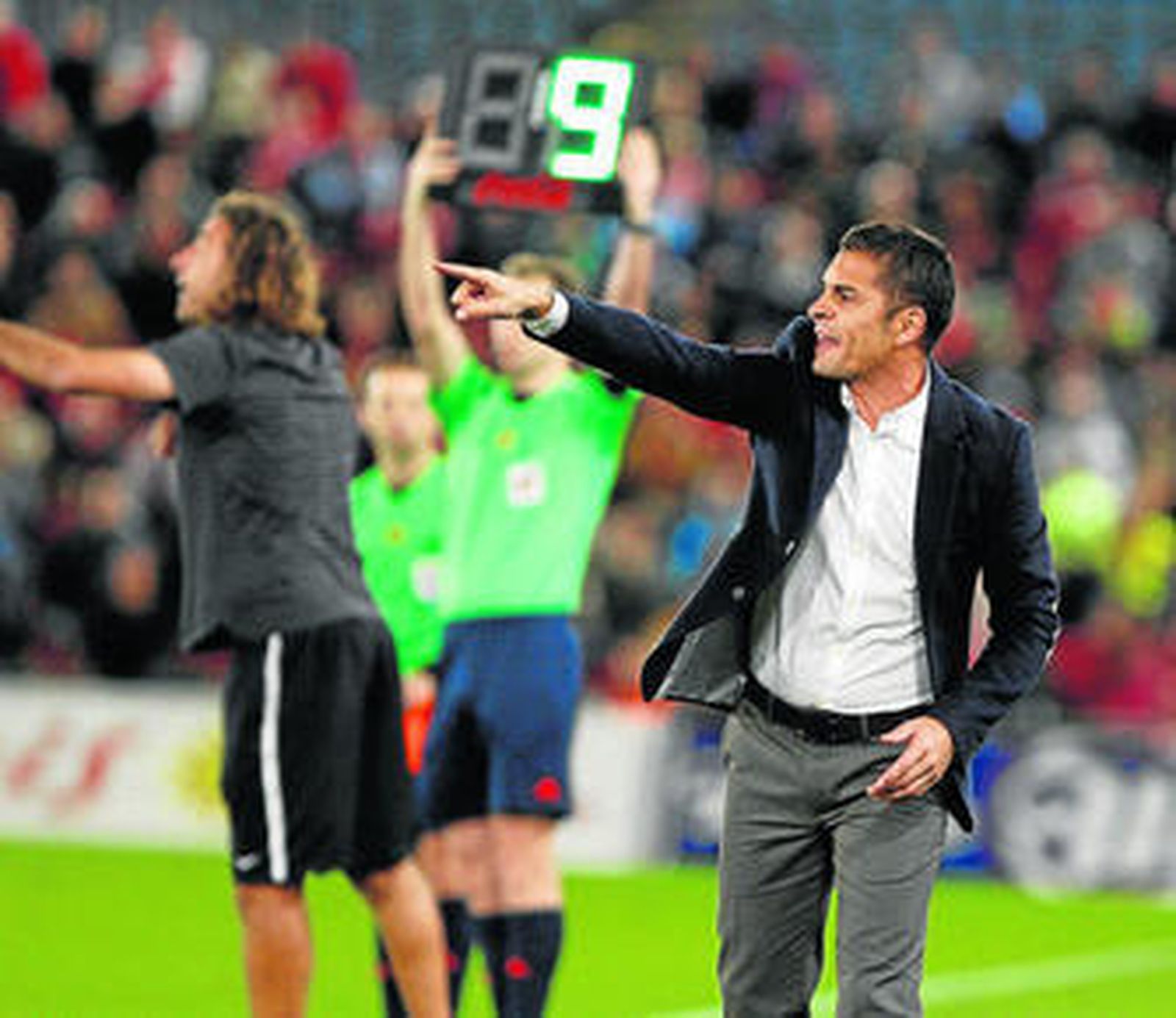 Francisco y Jaime dando órdenes poco antes del cambio de Hemed.