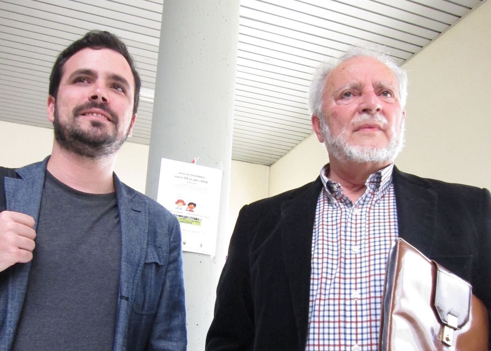 Alberto Garzón y Julio Anguita.