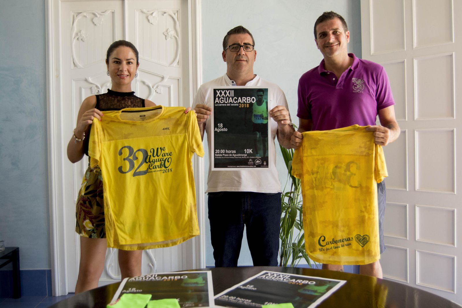 Ana María Moreno, Felipe Cayuela y Juan Pedro Carmona.