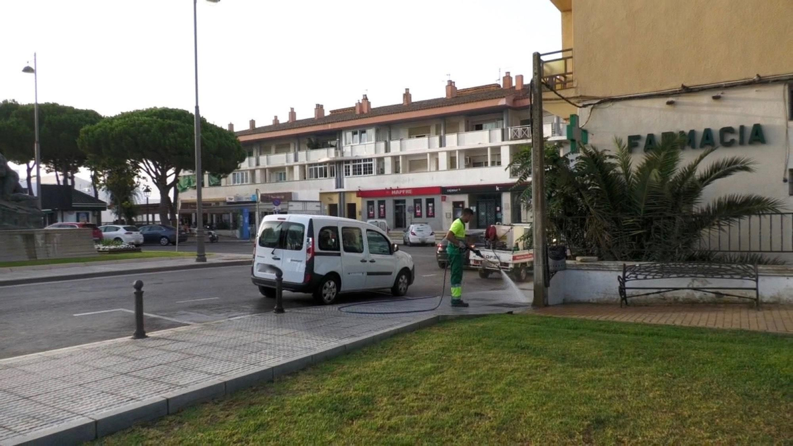 Desinfección en San Roque.