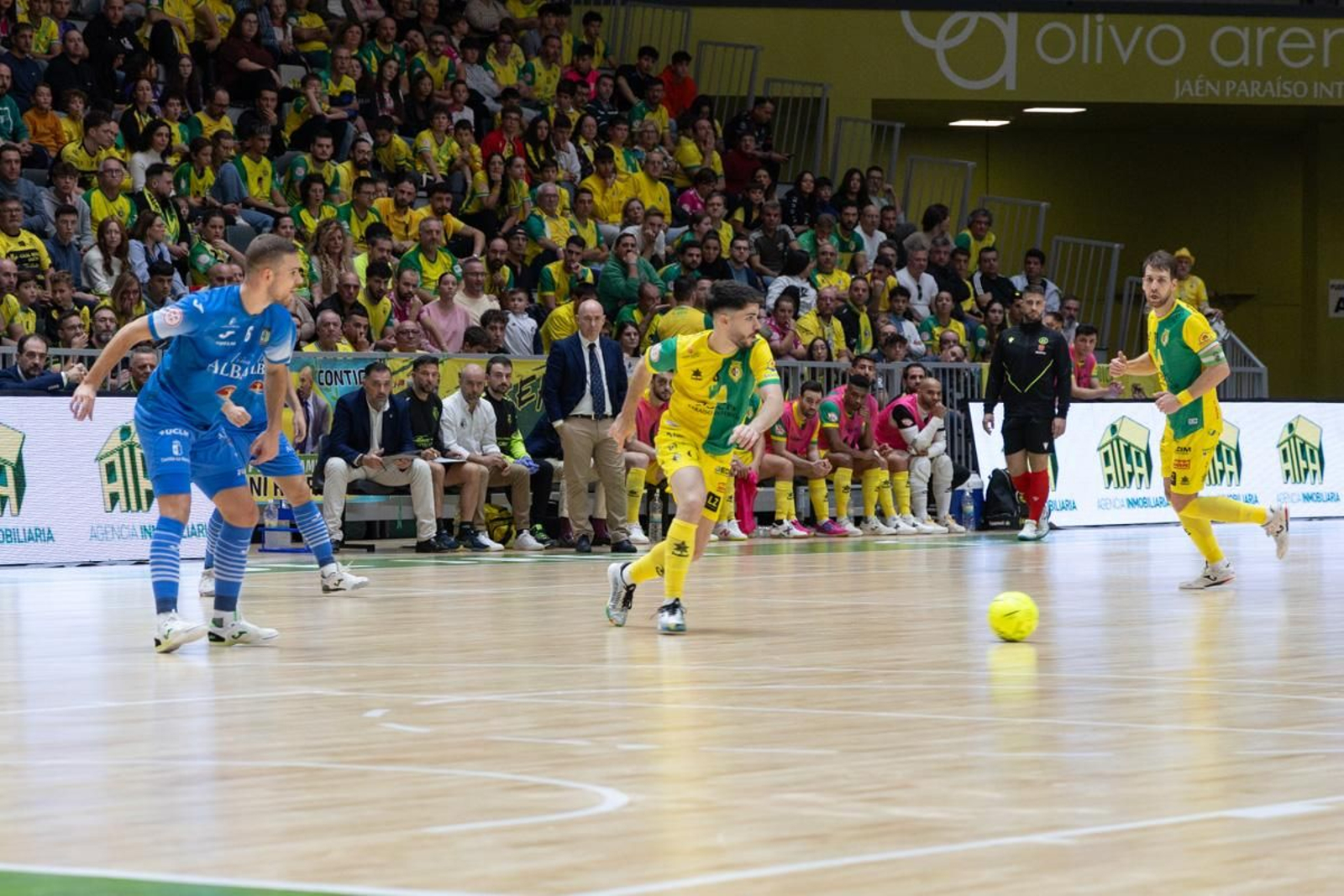 La goleada del Jaén Paraíso Interior FS ante el Viña Albali Valdepeñas, en imágenes