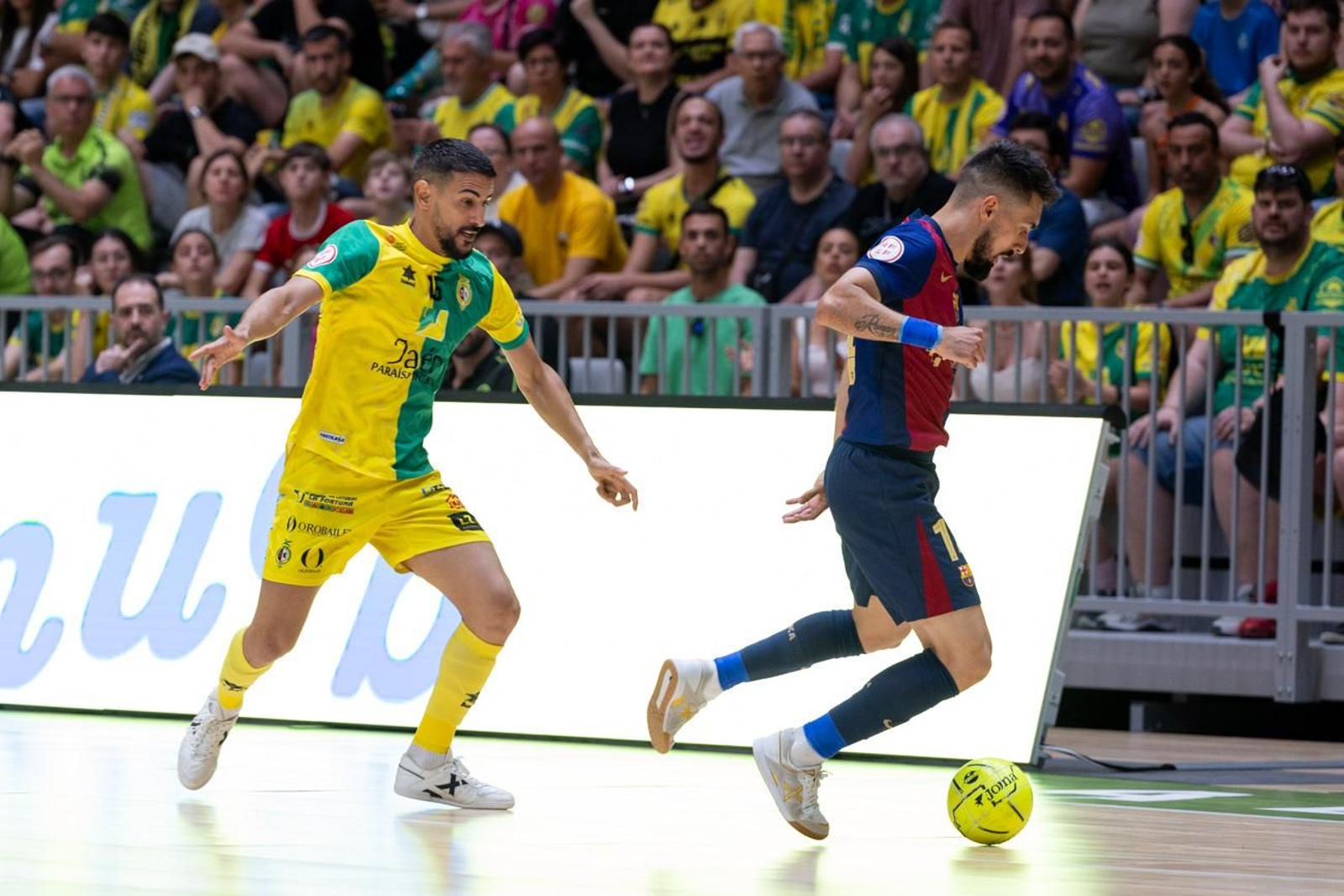 El triunfo del Barça ante el Jaén FS en el Olivo Arena