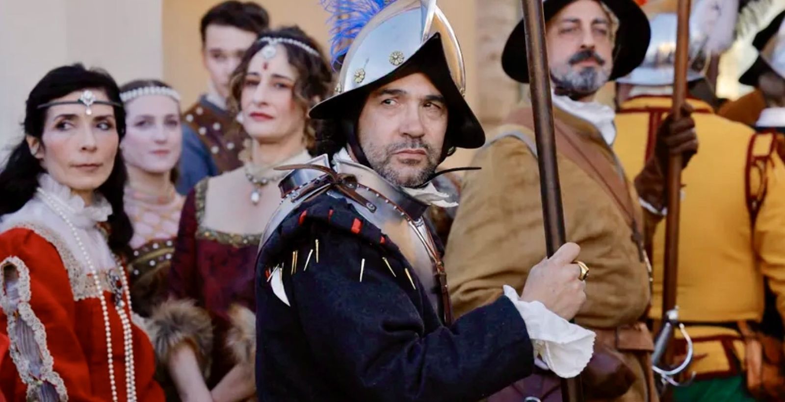 Recreación de la entrada en Sevilla de Carlos V e Isabel de Portugal.