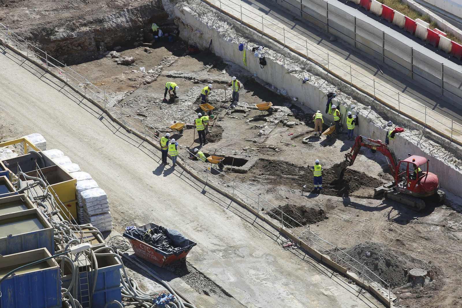 Fotos de las obras del Metro de Málaga