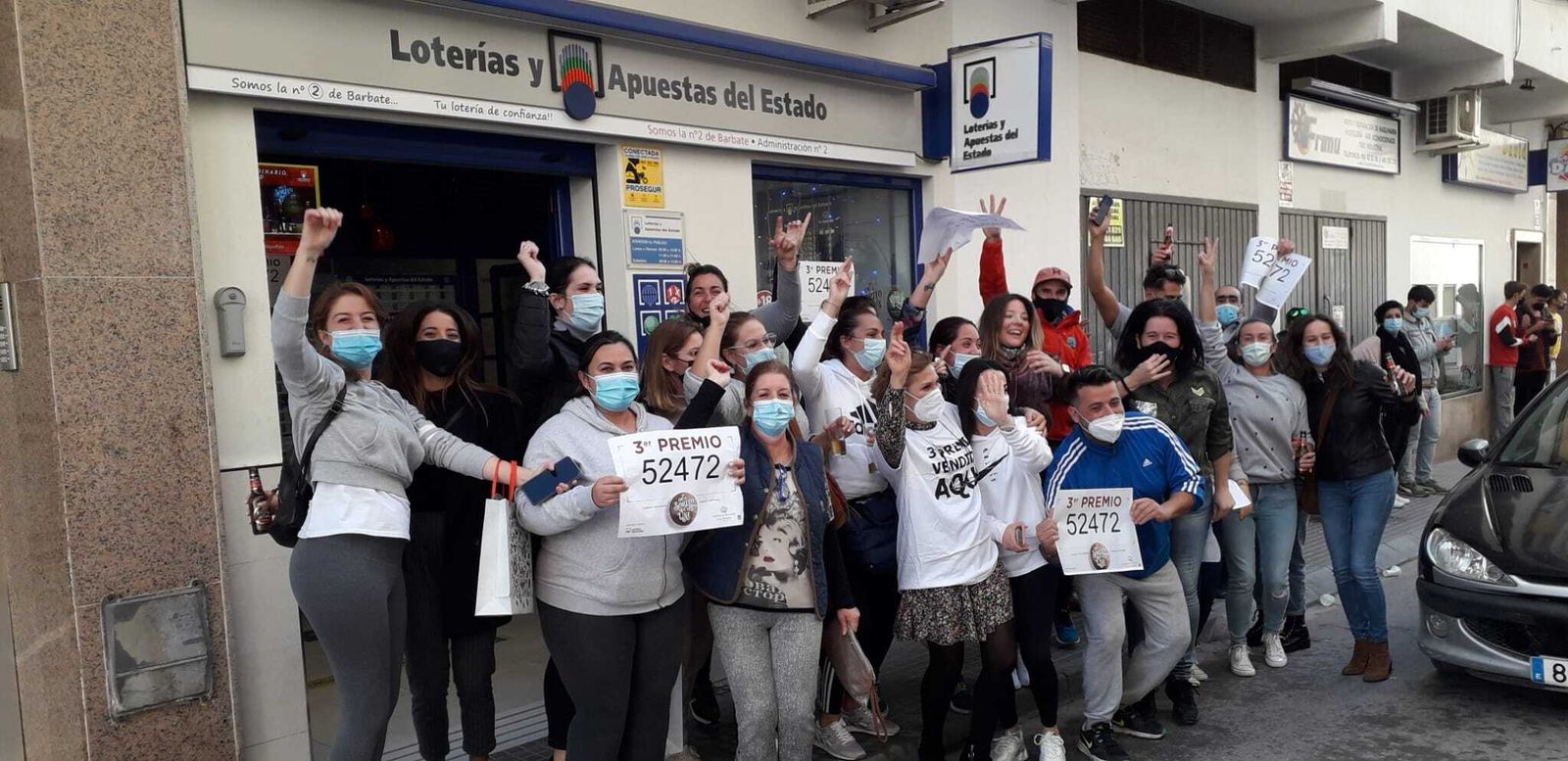 Administración de Lotería de Barbate que ha repartido el terce premio en la localidad.