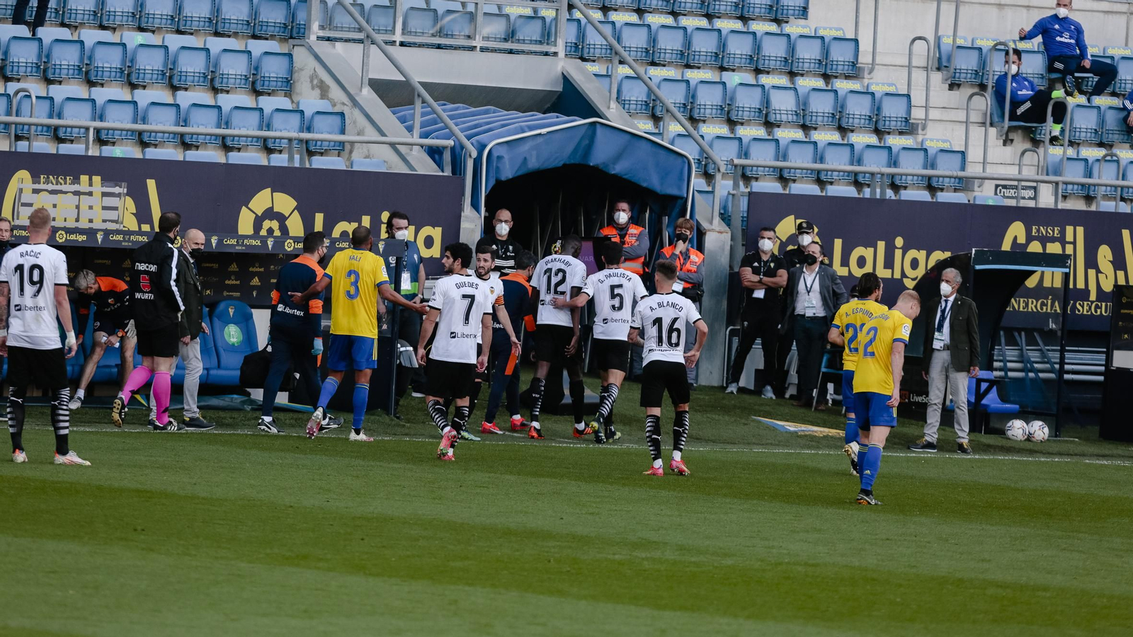 Las Imágenes del partido Cádiz-Valencia