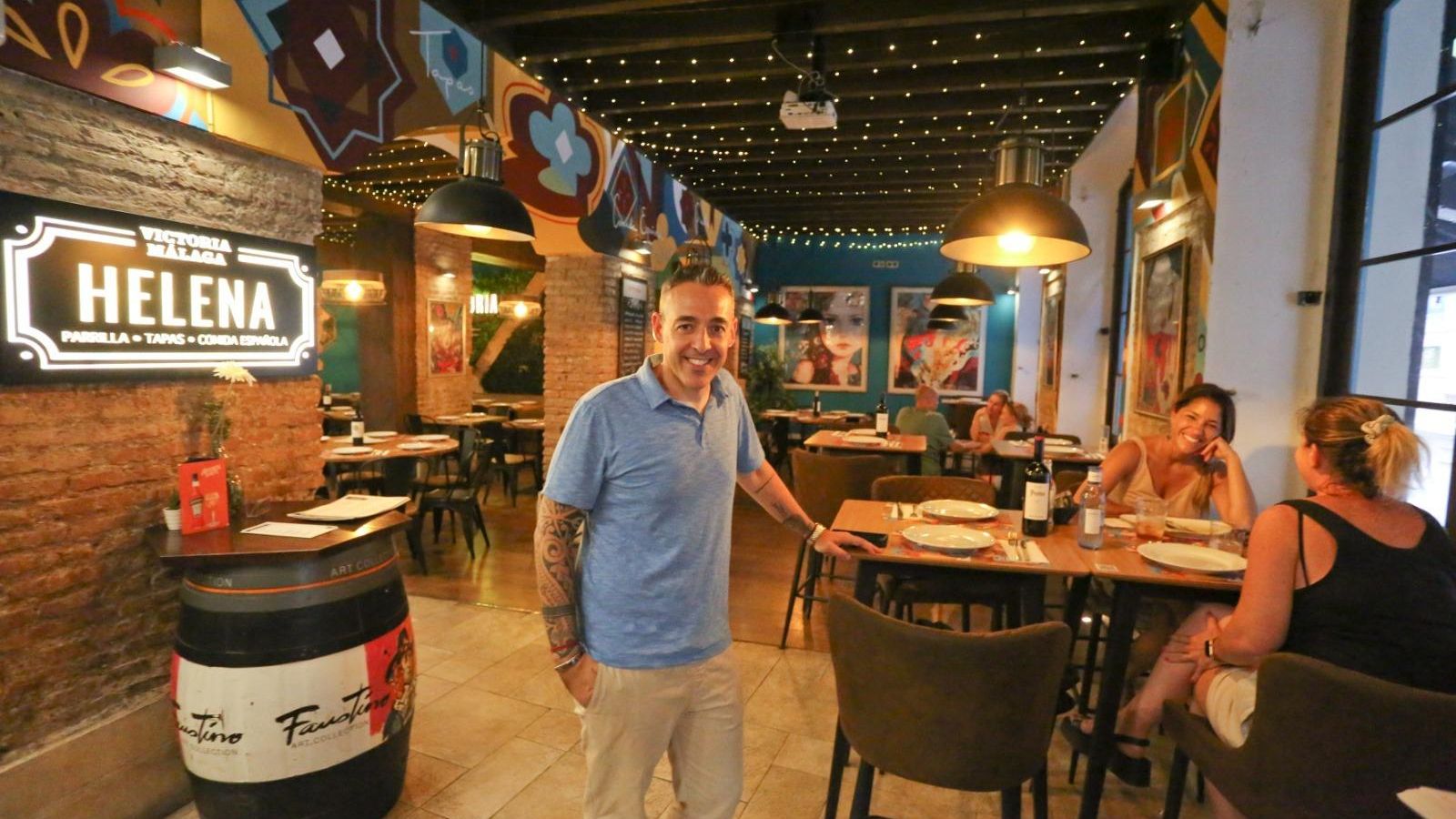 Maxi Marangós en su restaurante Helena