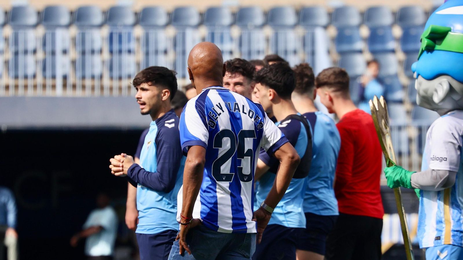 Darío Silva y Dely Valdés: las fotos del regreso de la Doble D a La Rosaleda