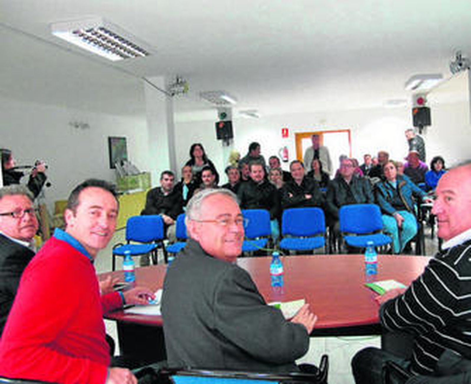 Juan Batles, Fernando Aparicio, Andrés García Lorca y Juan Valero en el acto de presentación